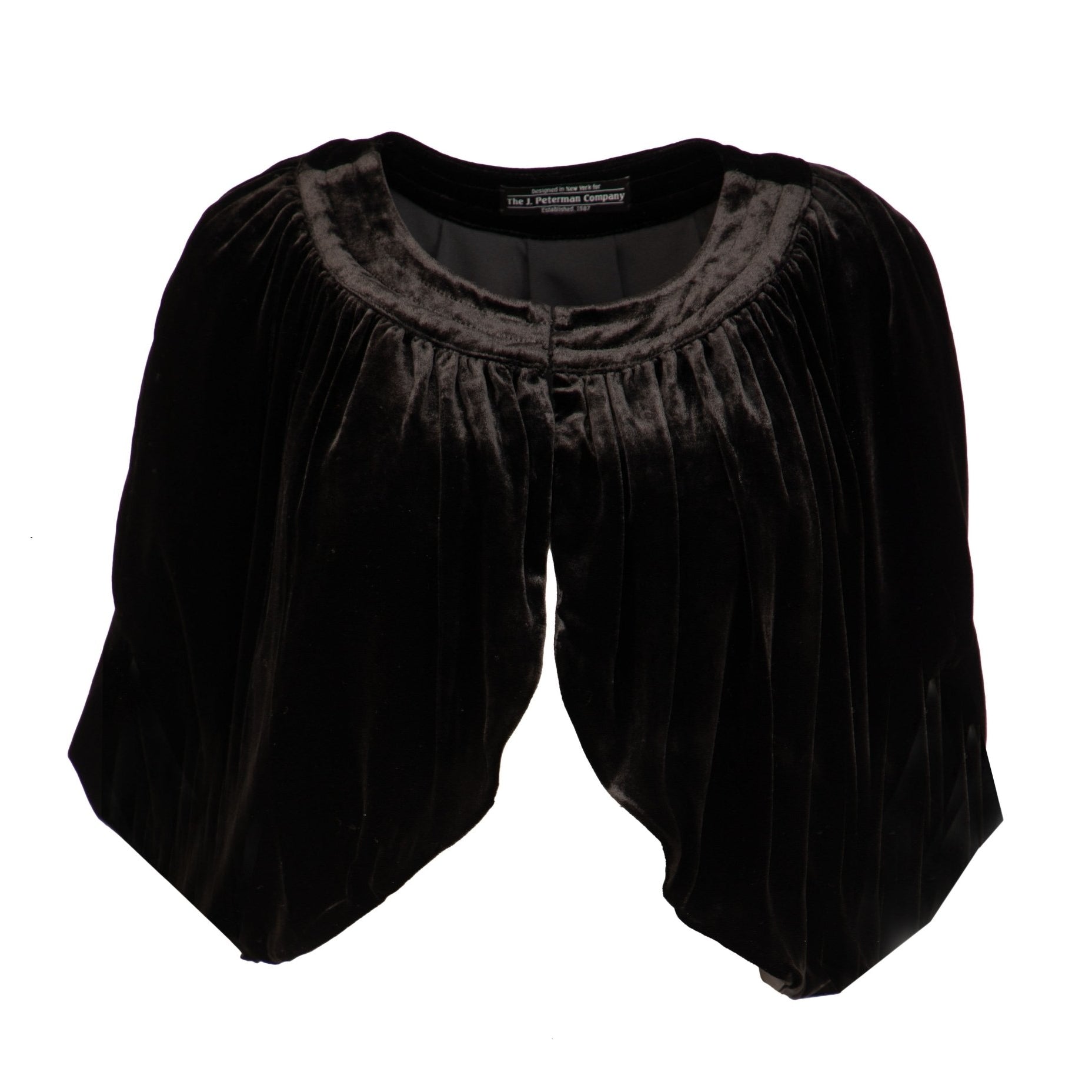 1930s Velvet CapeletBlack