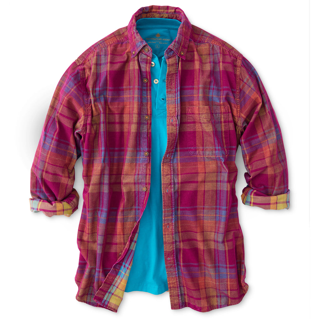 Old Steamboat Plaid Corduroy Shirt – The J. Peterman Company