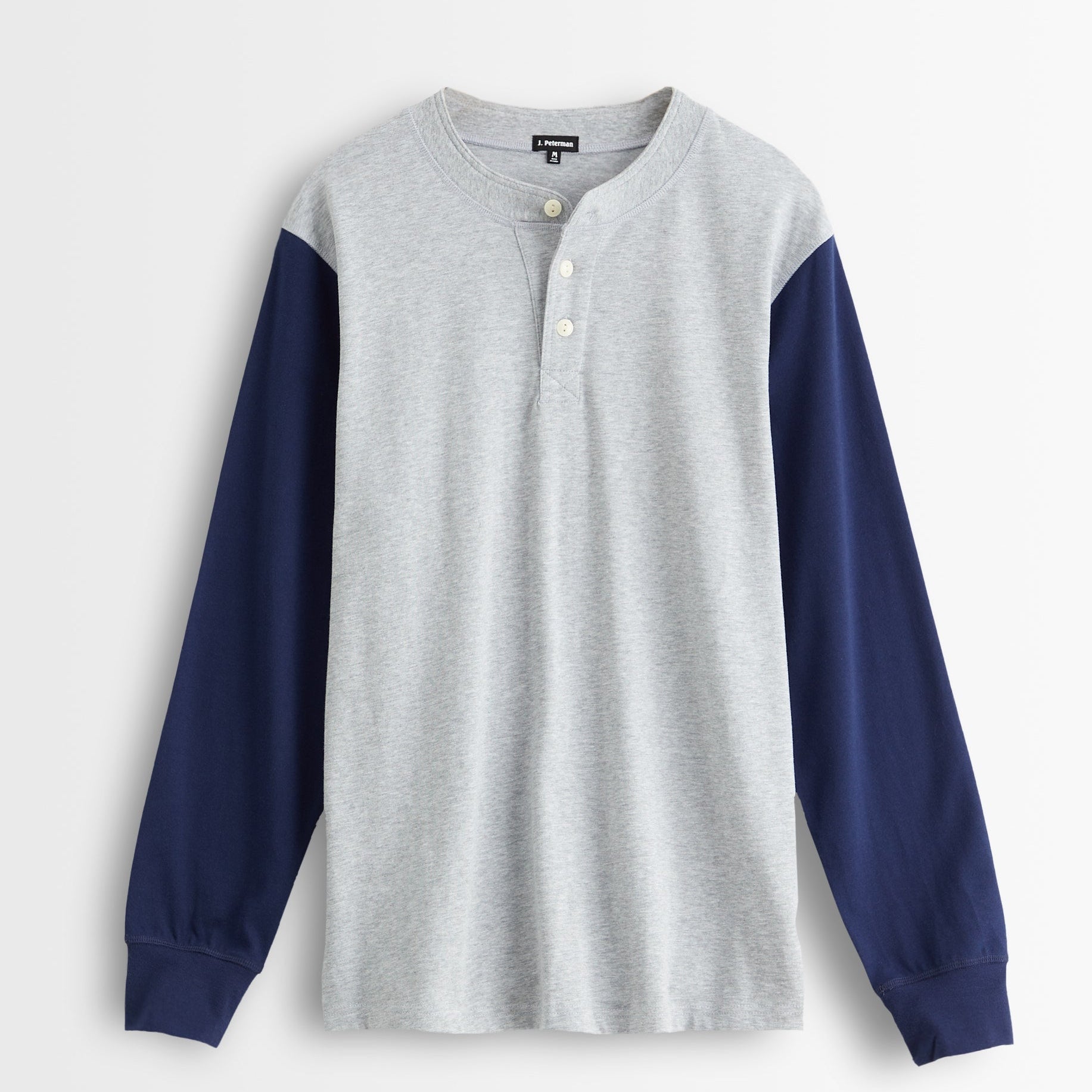 Heather Grey with Navy