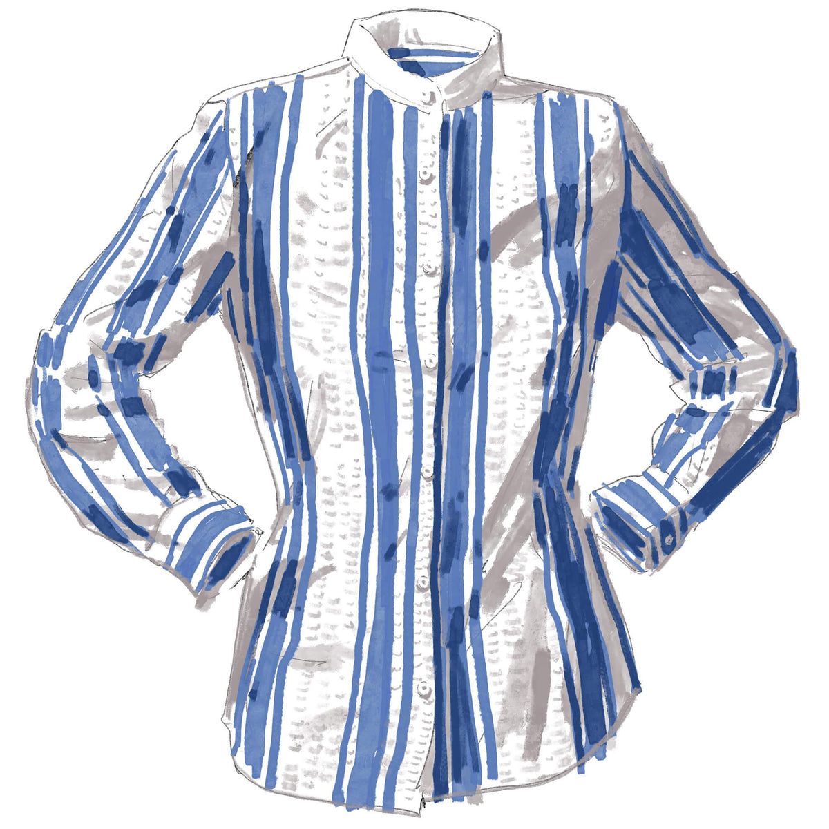 band collar dress shirt Band Collar Shirt
