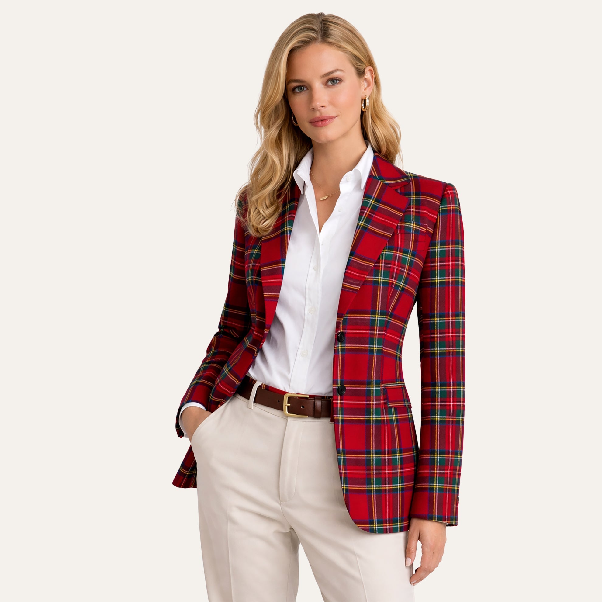 British Tartan BlazerRed Tartan