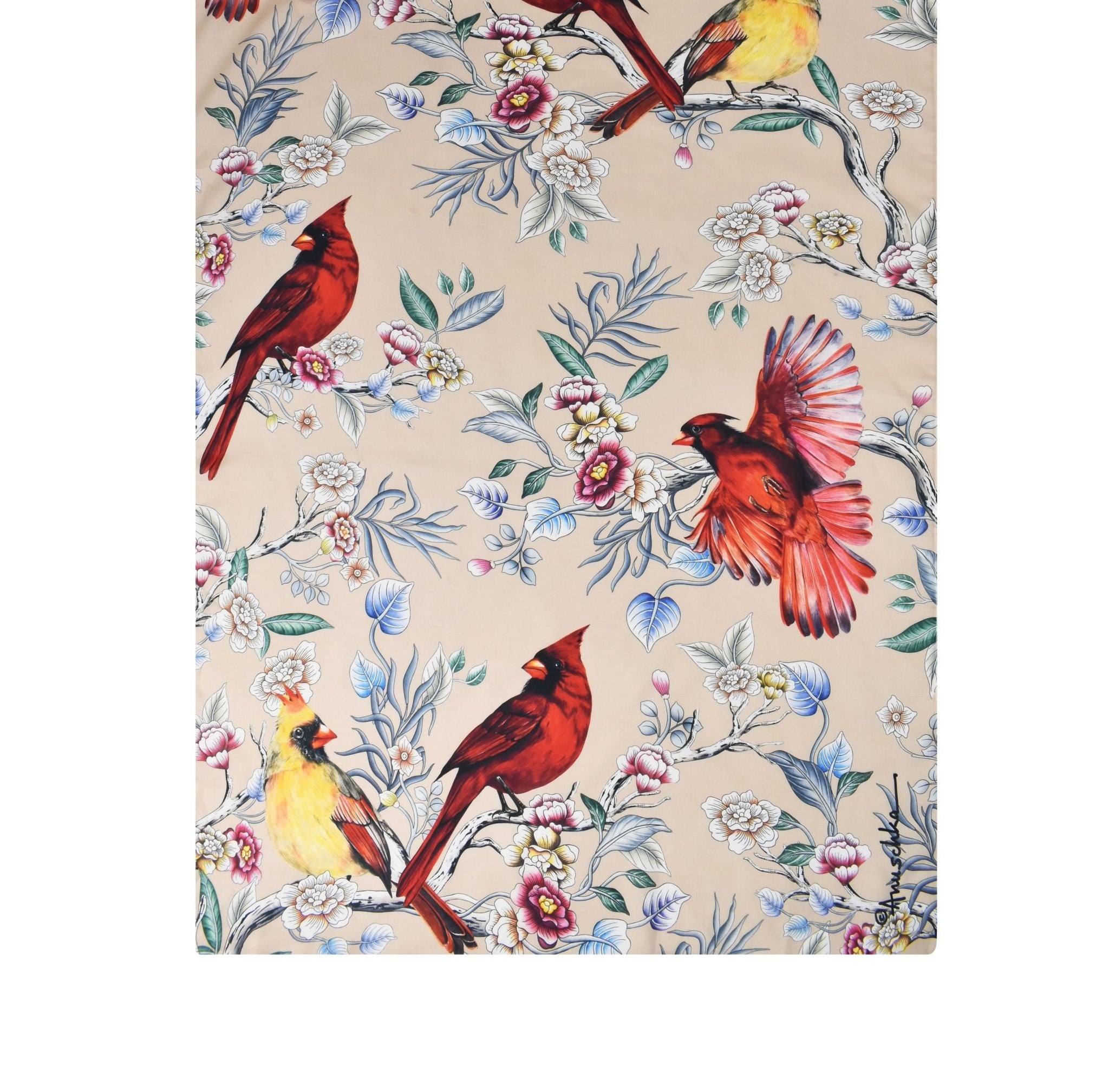Cardinals Printed Chiffon ScarfCardinal