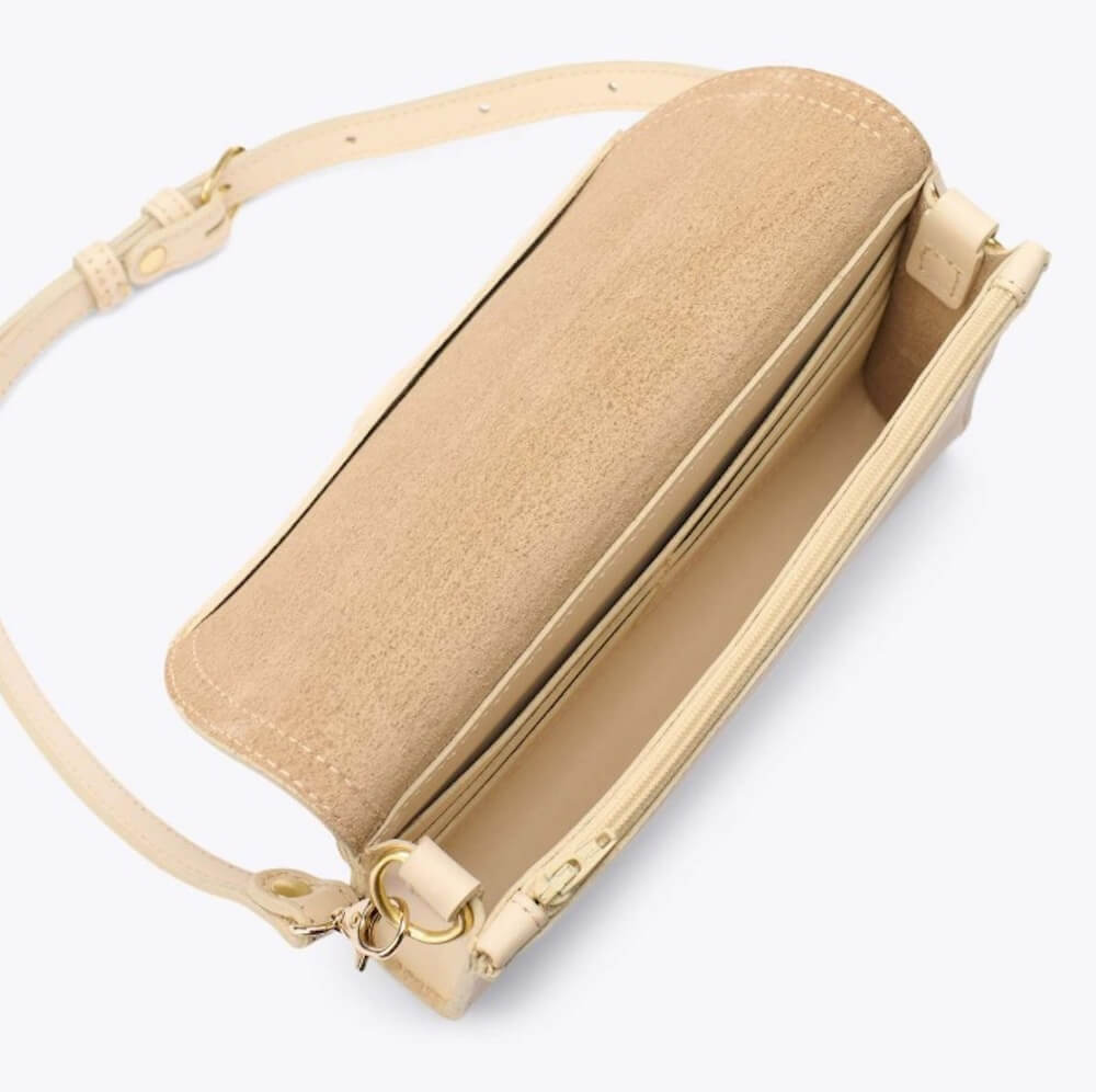 Cleo Leather Convertible Crossbody ClutchBrandy