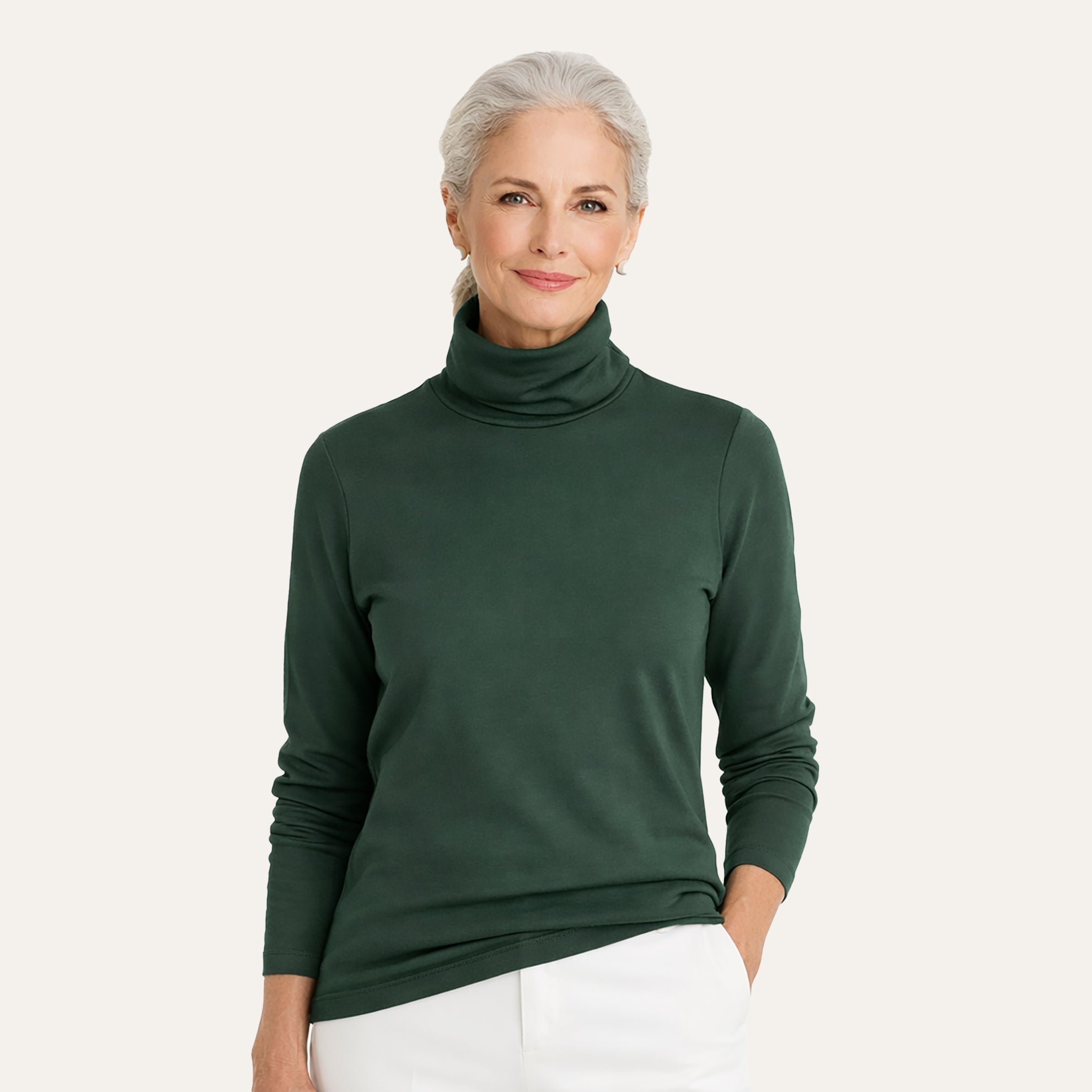 Cotton Jersey TurtleneckForest