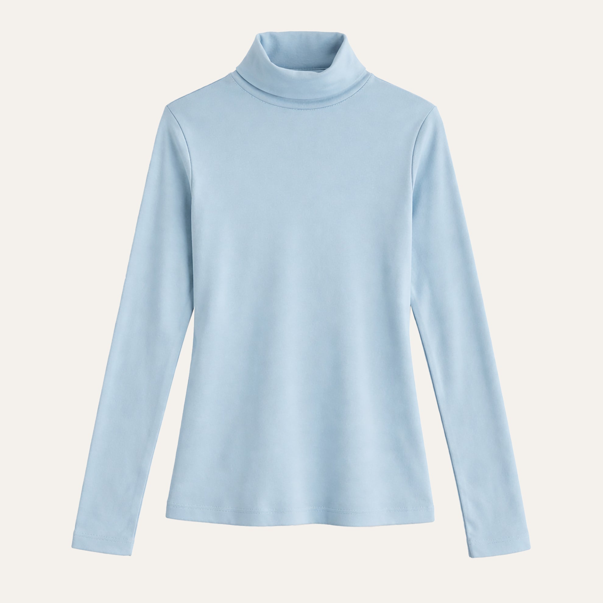 Cotton Jersey TurtleneckPowder Blue