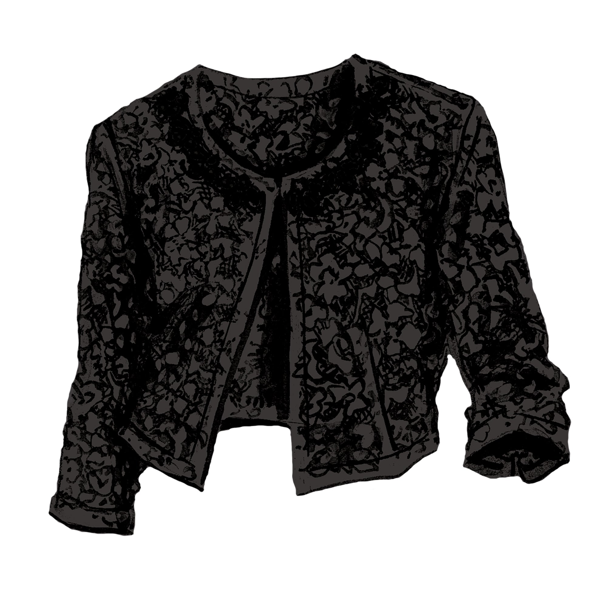 Cropped Lace BoleroBlack