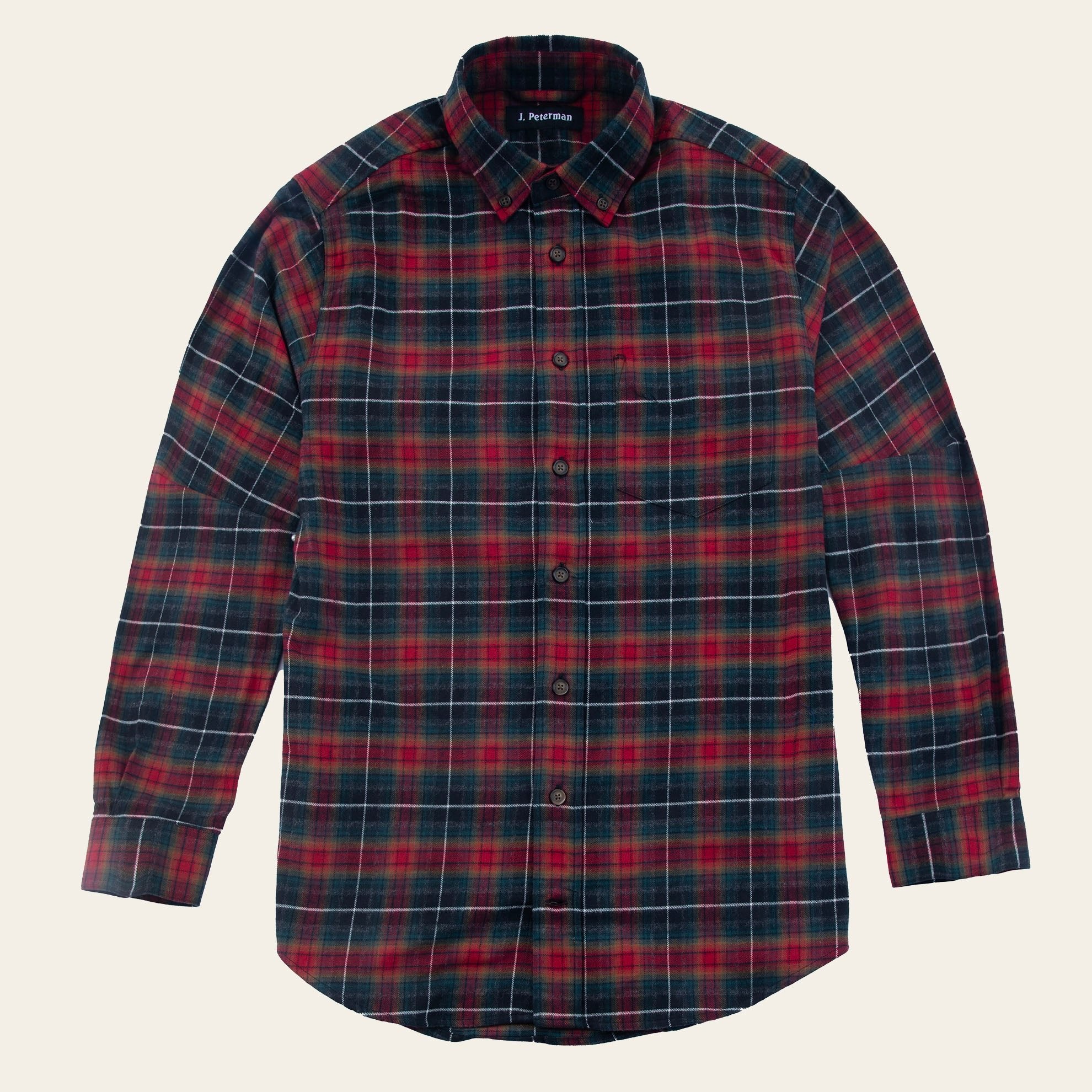 Double Brushed Flannel ShirtRed Tartan Plaid