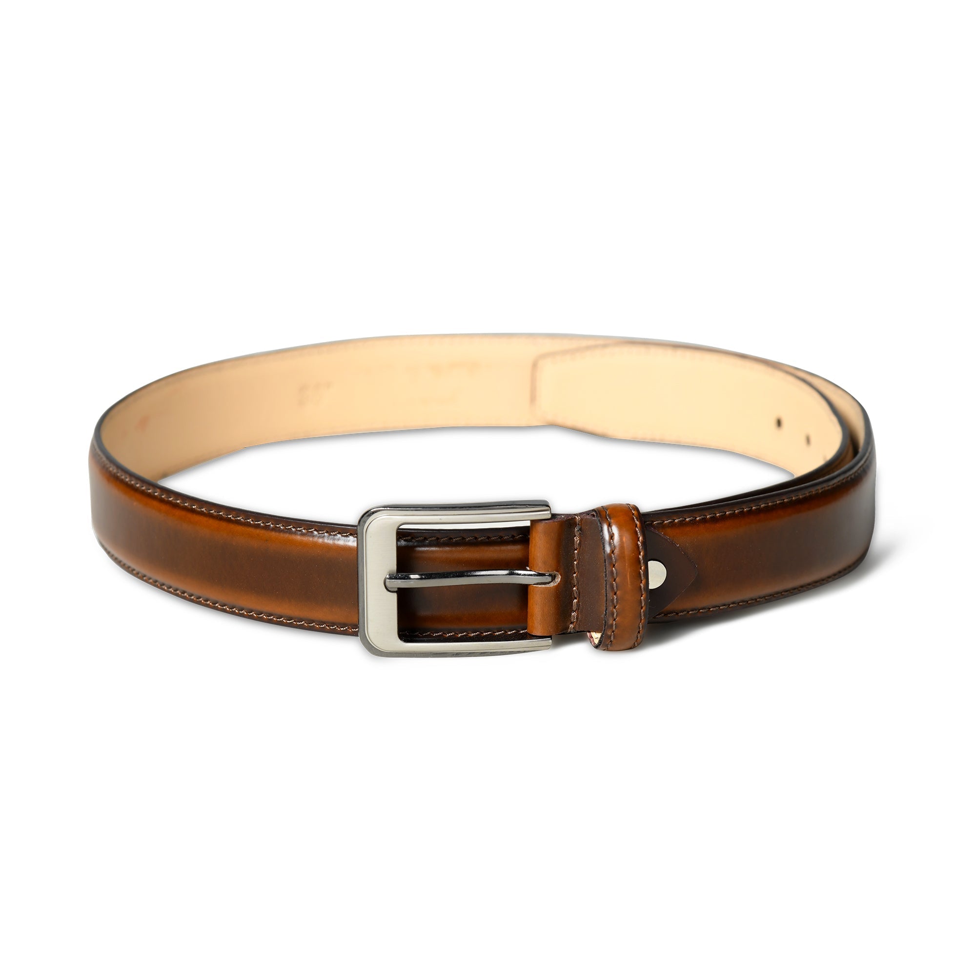 Eclipse Walnut Brown Leather Belt32"