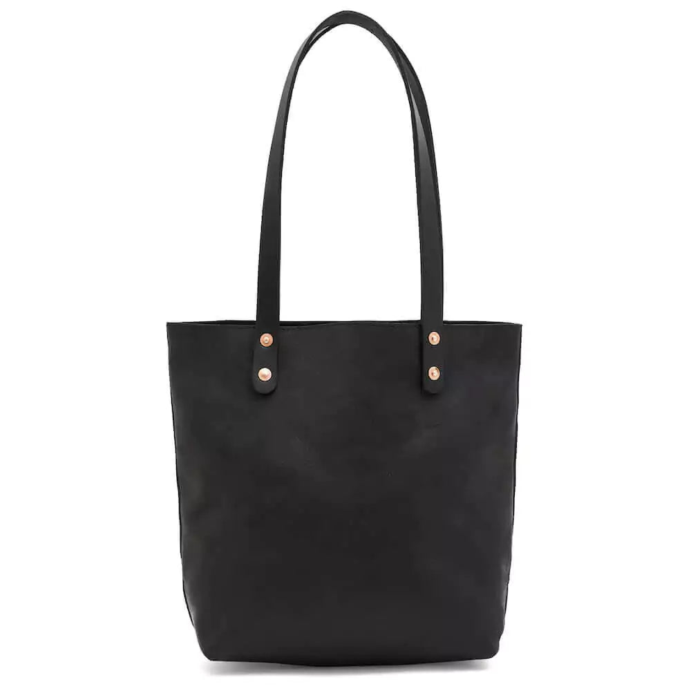 Eden Leather Tote BagCarbon