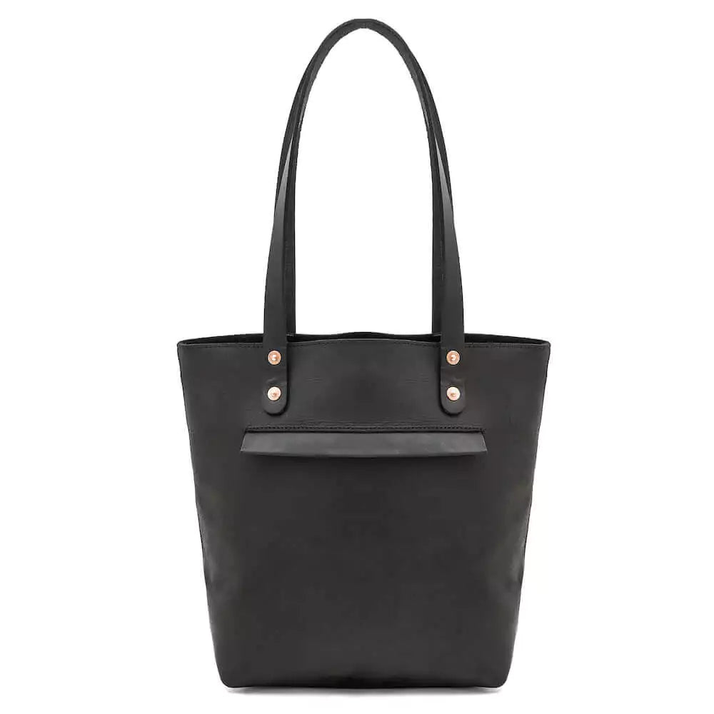 Eden Leather Tote BagCarbon