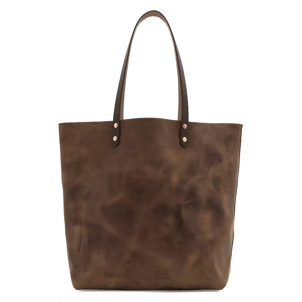 Eden OVERSIZED Leather Tote Bag - ClassicMolasses