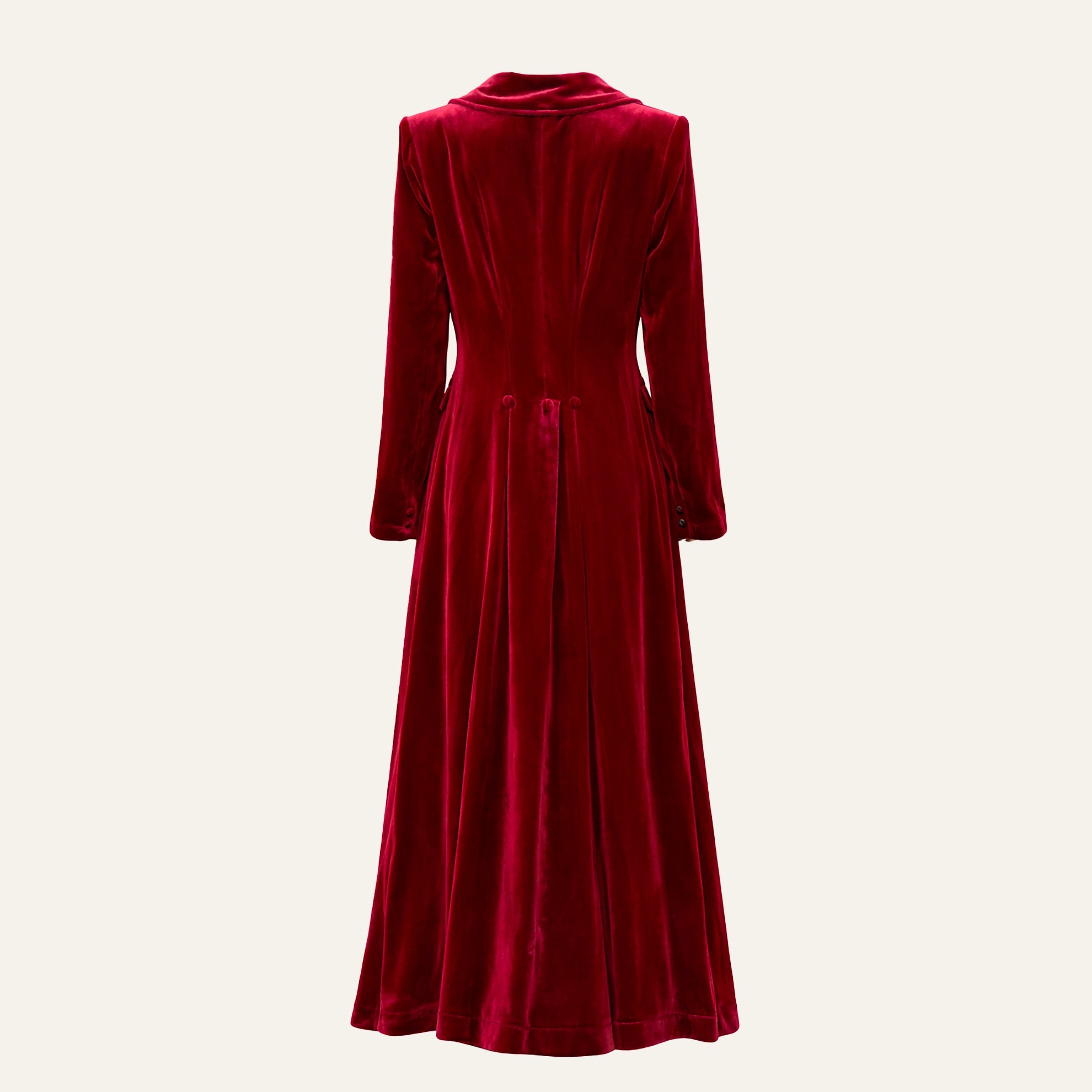 Edwardian Velvet CoatBlack Cherry