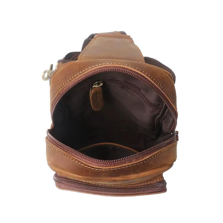 Erling Leather Sling Bag | Crossbody Leather PackBrown