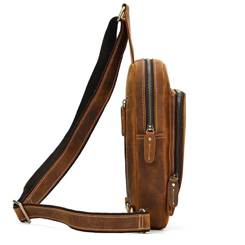 Erling Leather Sling Bag | Crossbody Leather PackBrown