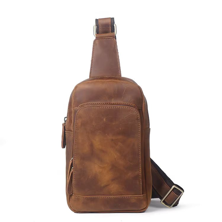 Erling Leather Sling Bag | Crossbody Leather PackBrown