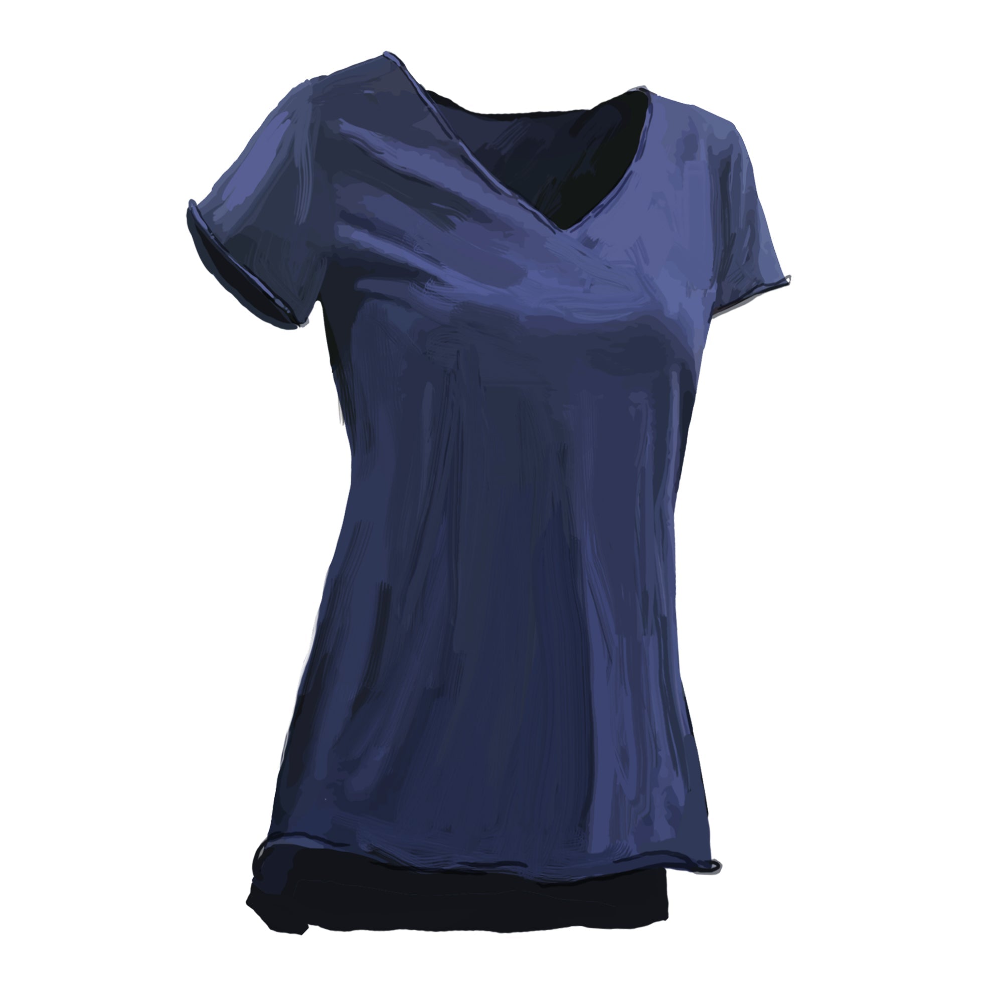 Everything Undone High - Low TopNavy