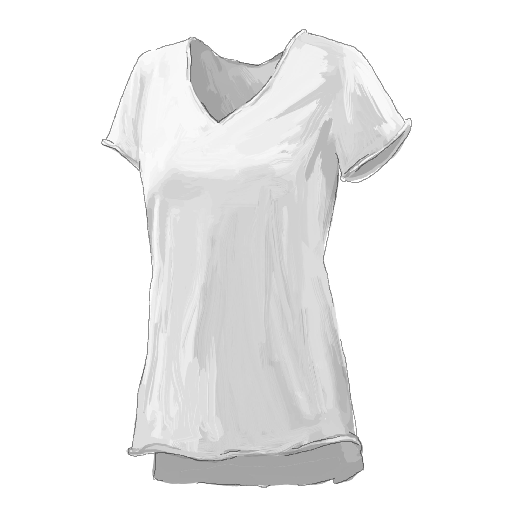 Everything Undone High - Low TopWhite