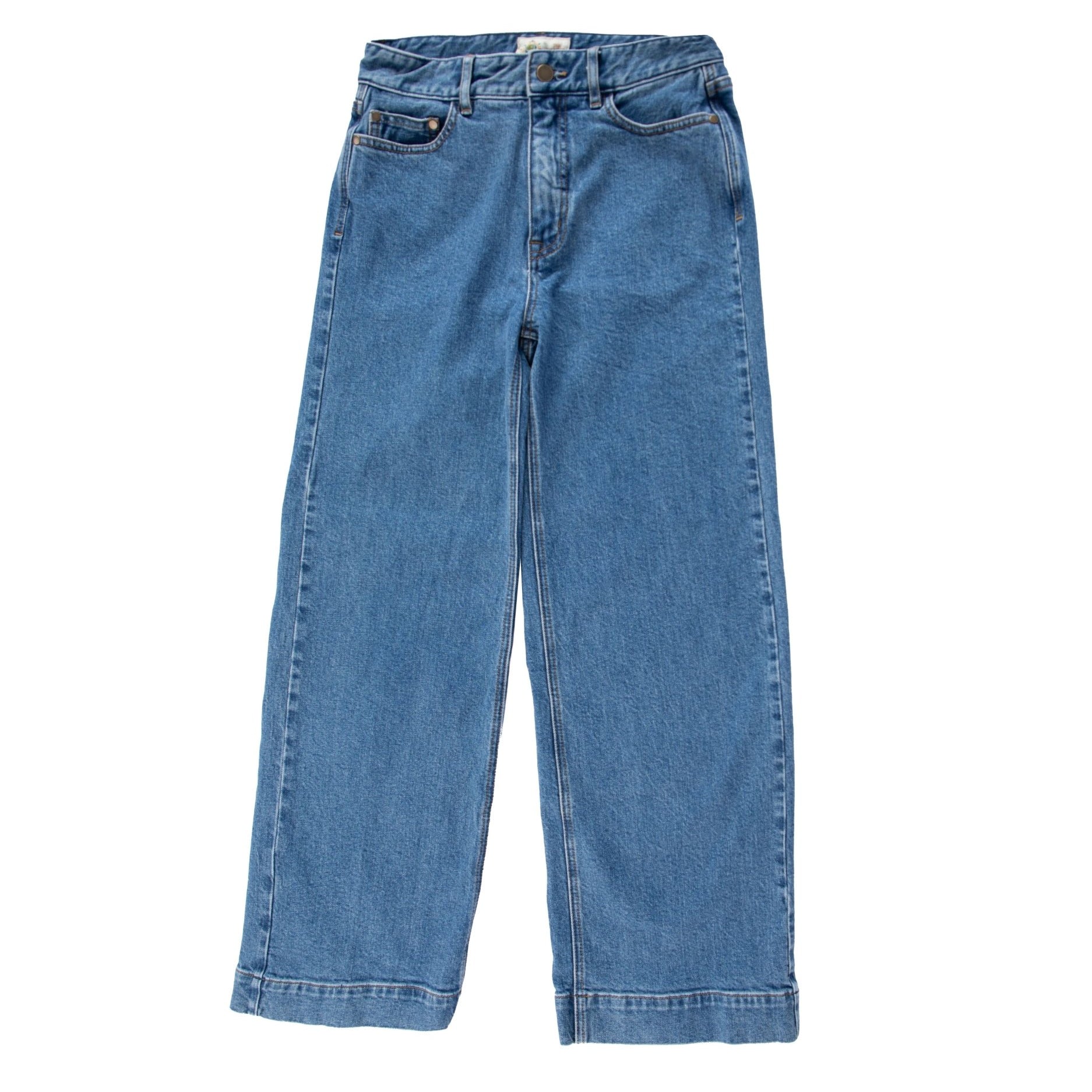 Five Pocket Denim Wide LegsDark Indigo