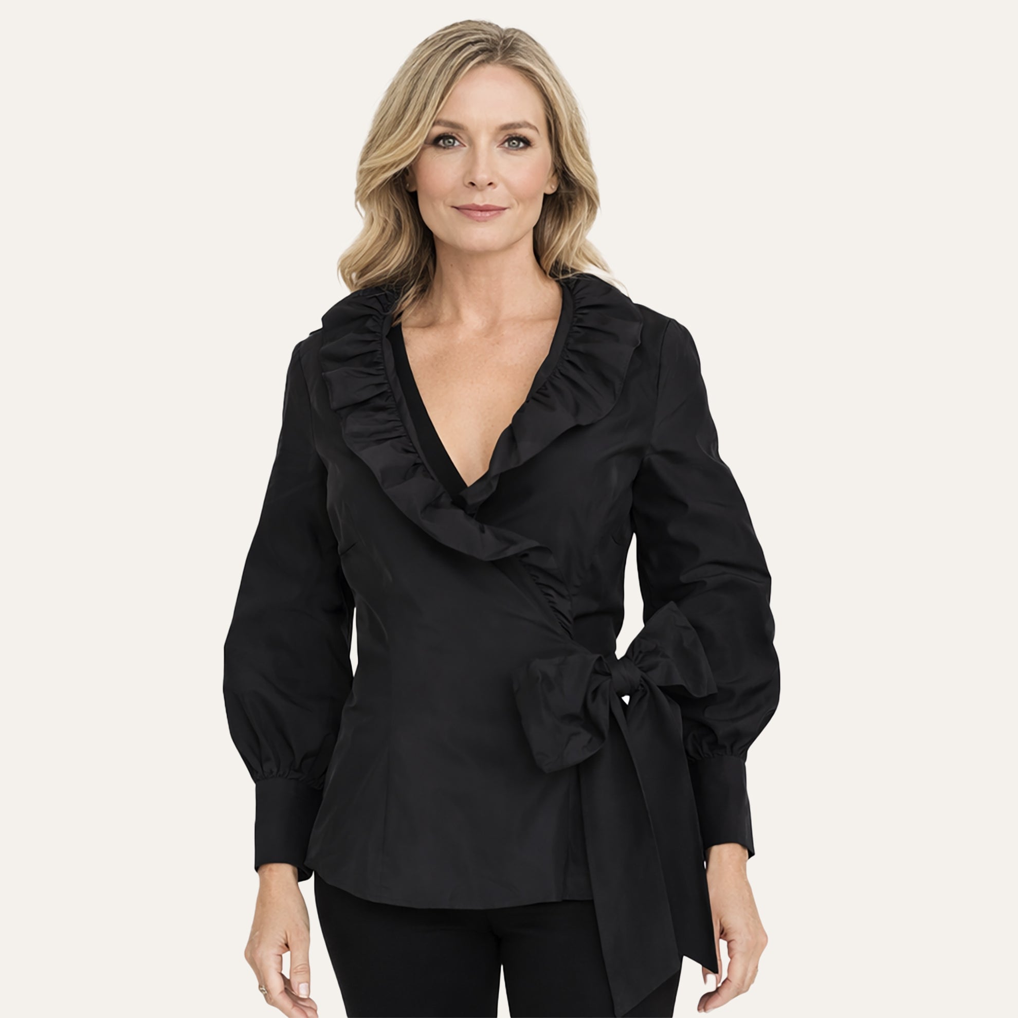 Flamenco Christmas BlouseBlack