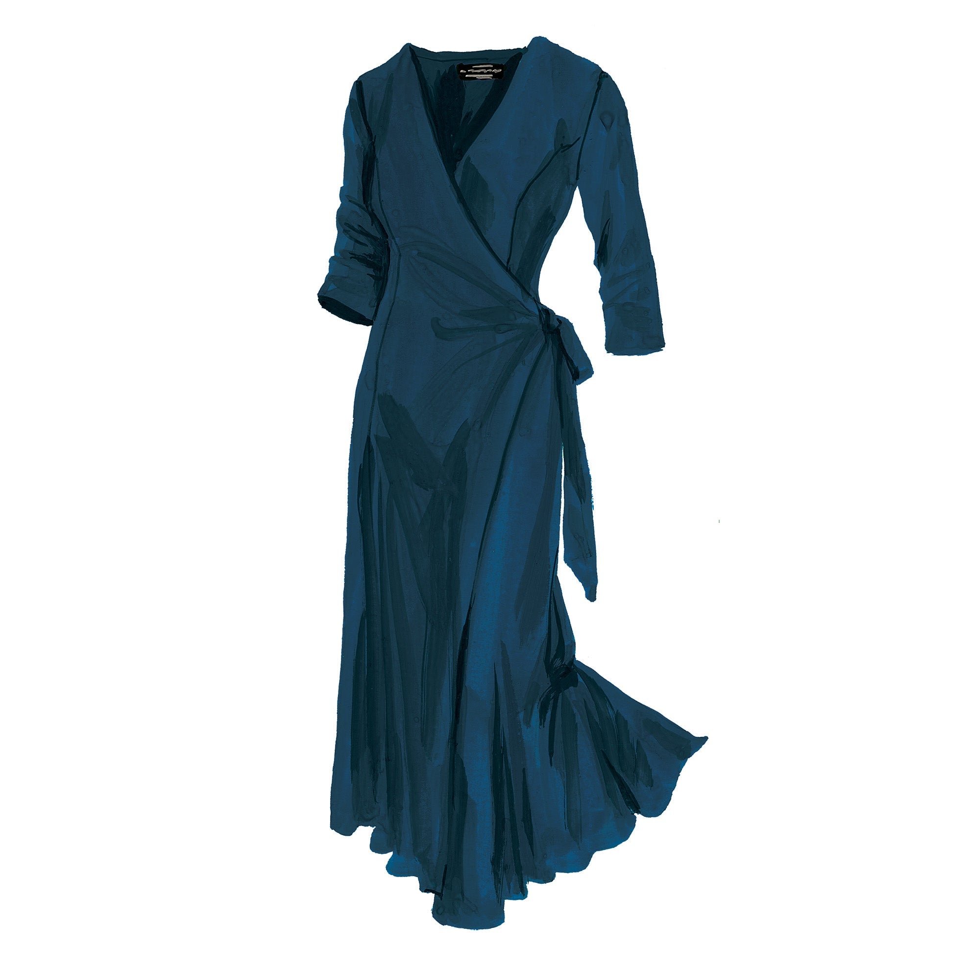 French Film Star Travel DressDark Turquoise