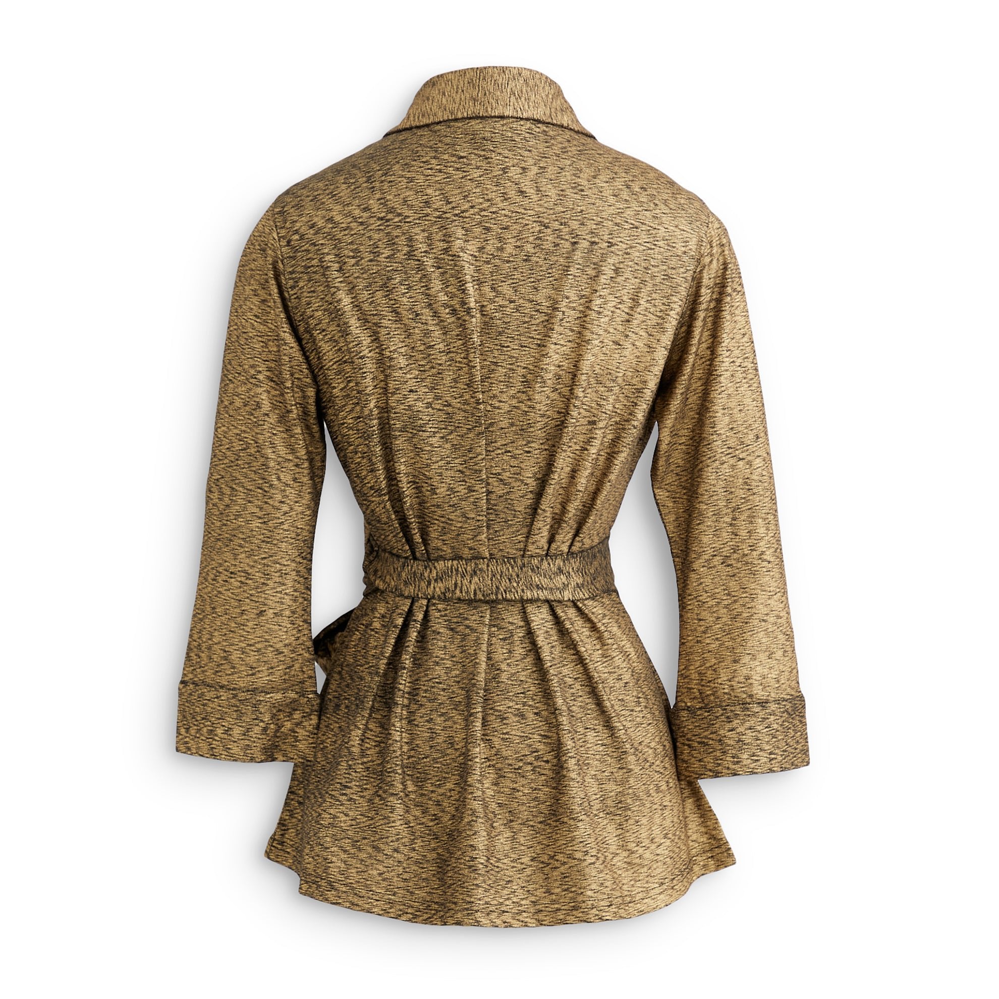 Gold Shimmer Wrap BlouseGold