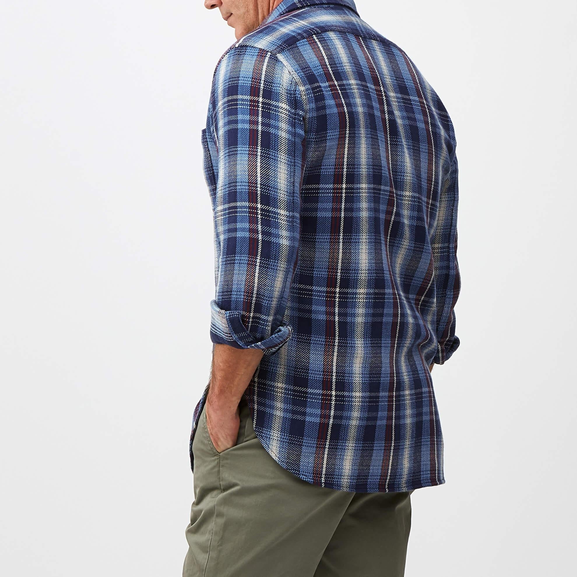 Hampton Summer Plaid ShirtBlue Red Plaid
