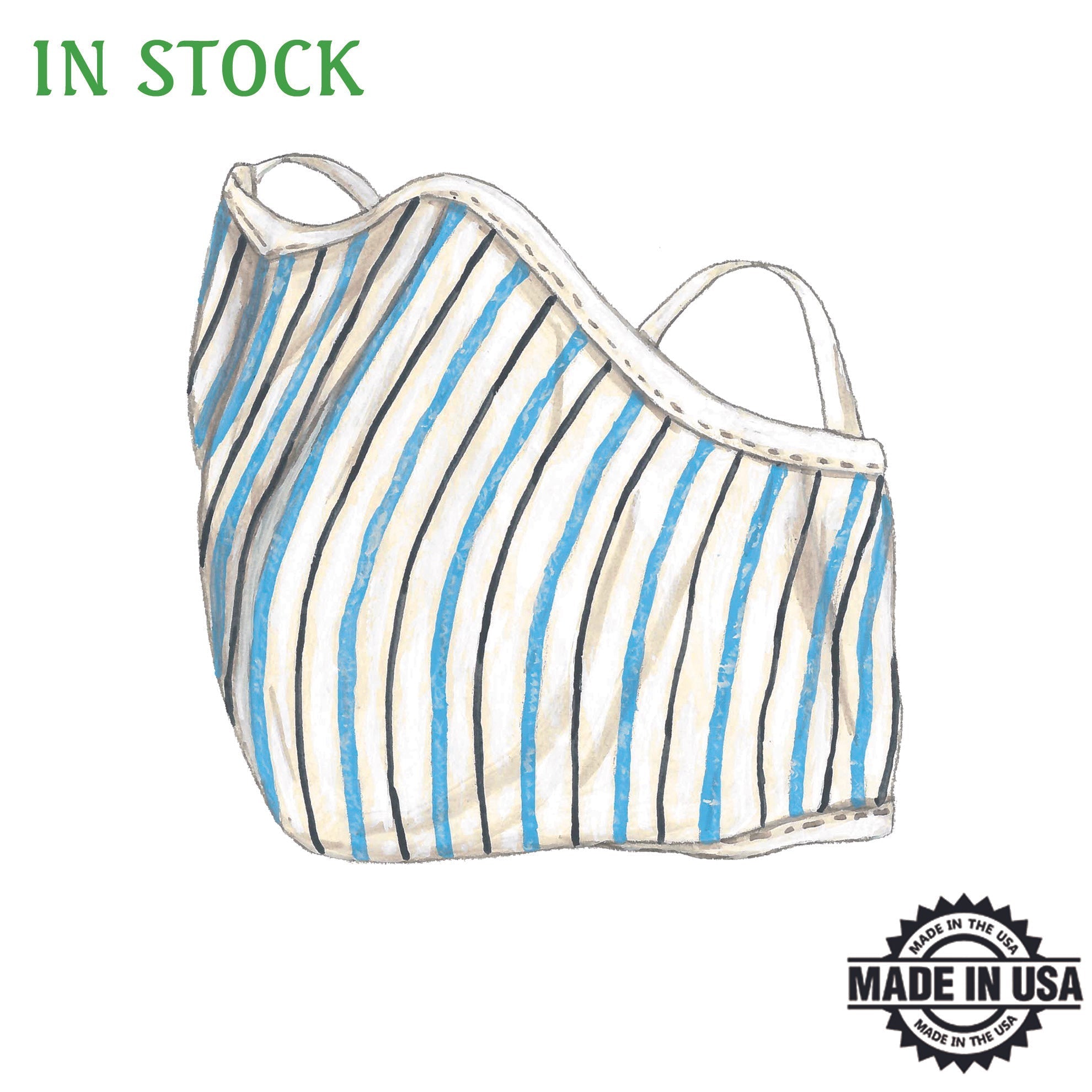 Hindsight 2020 MaskBlue Stripe