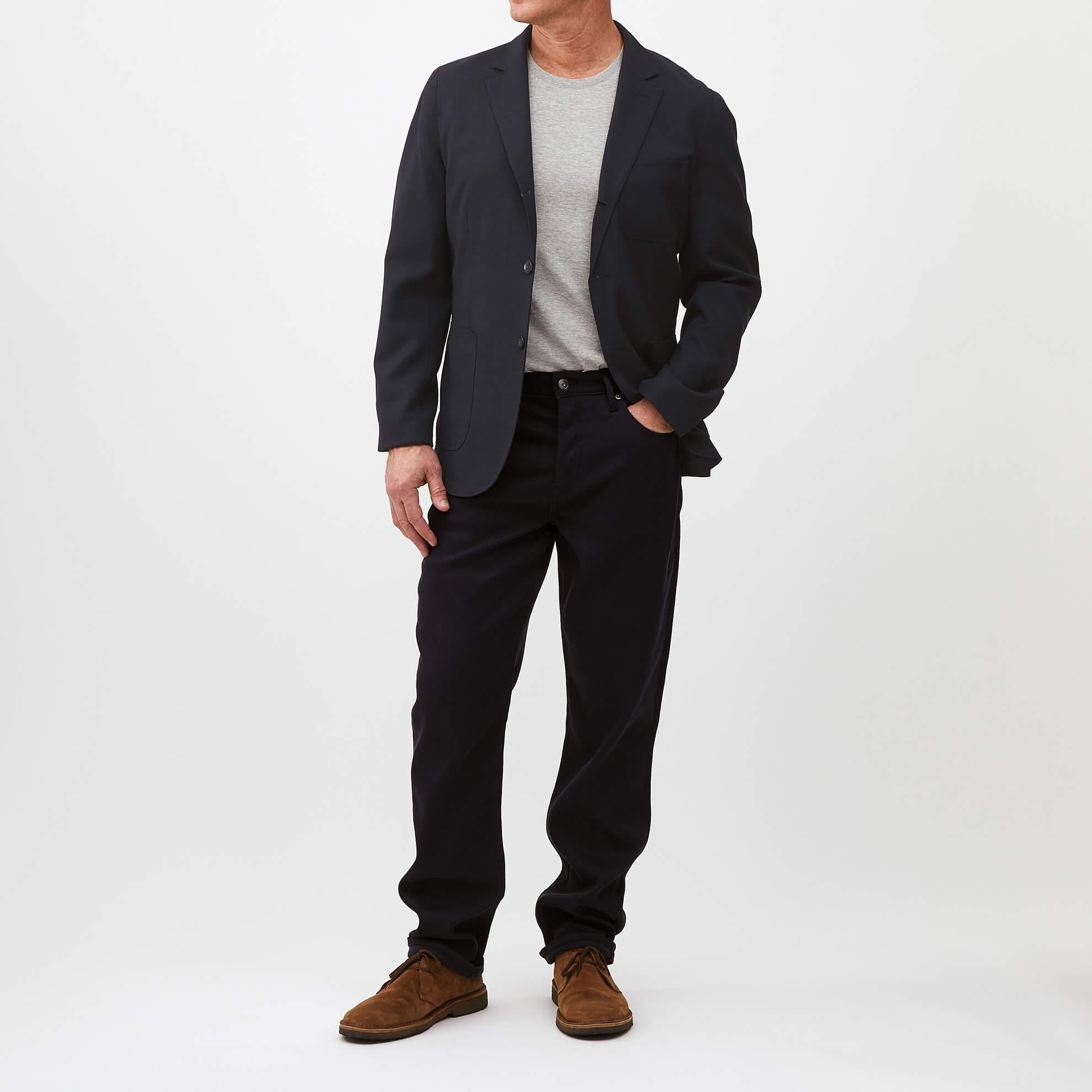 Hopsack Navy BlazerDark Navy