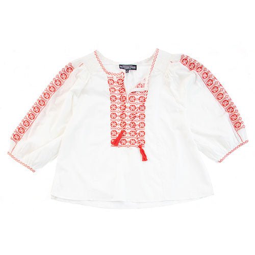 Ilica Street Embroidered BlouseWhite