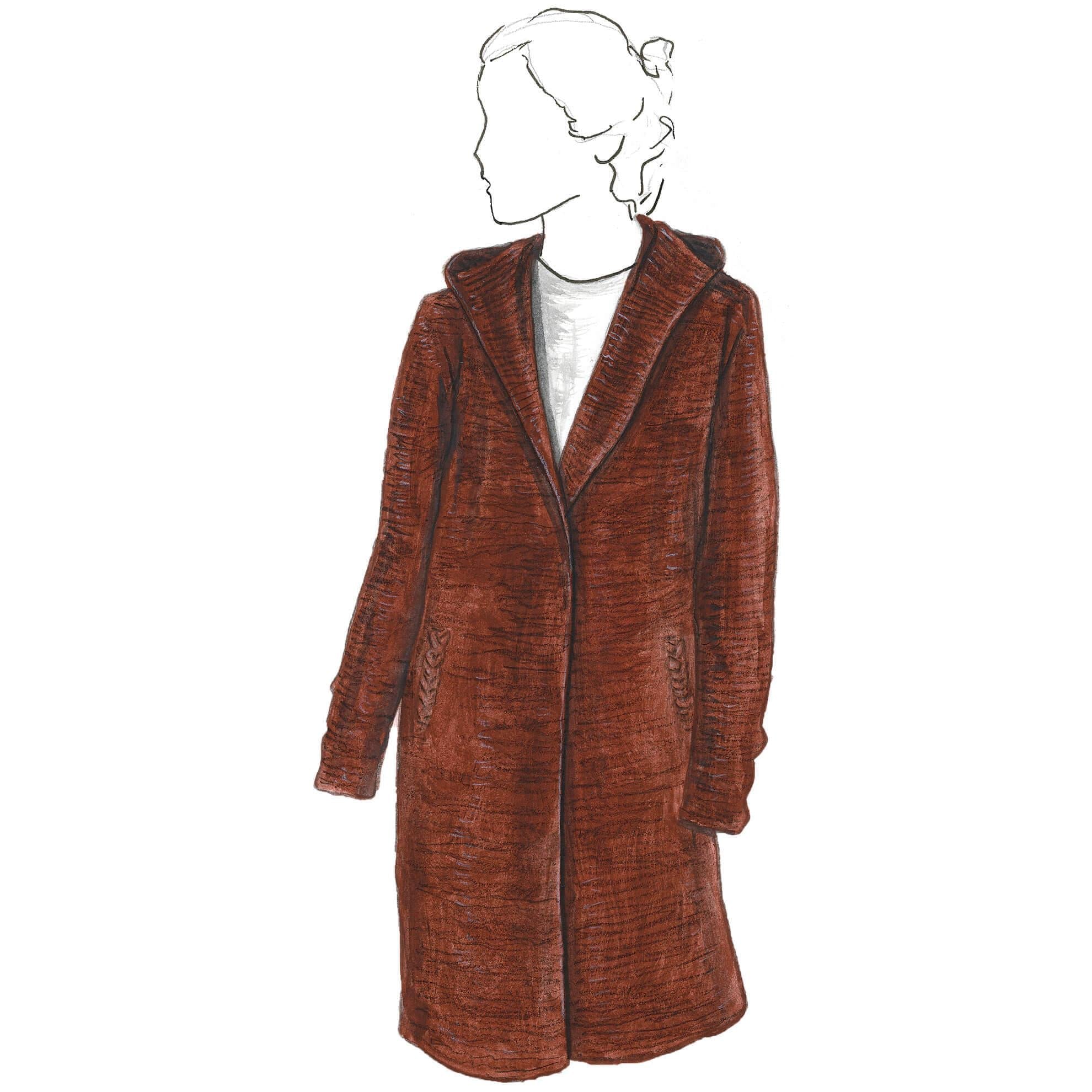 Irish Hooded CoatNavy