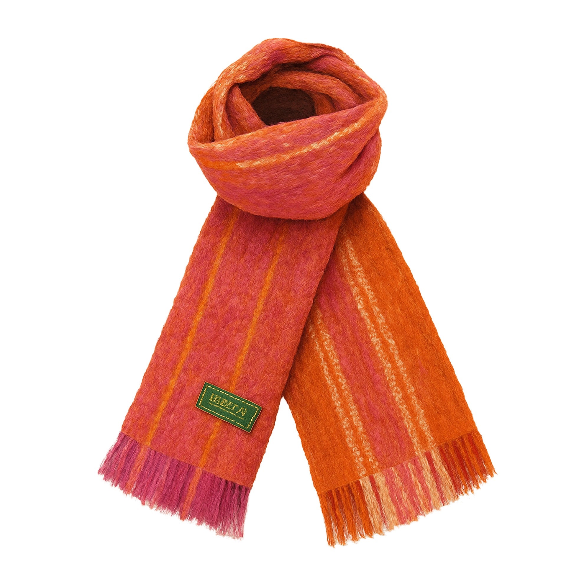 Irish Islander ScarfPink Orange