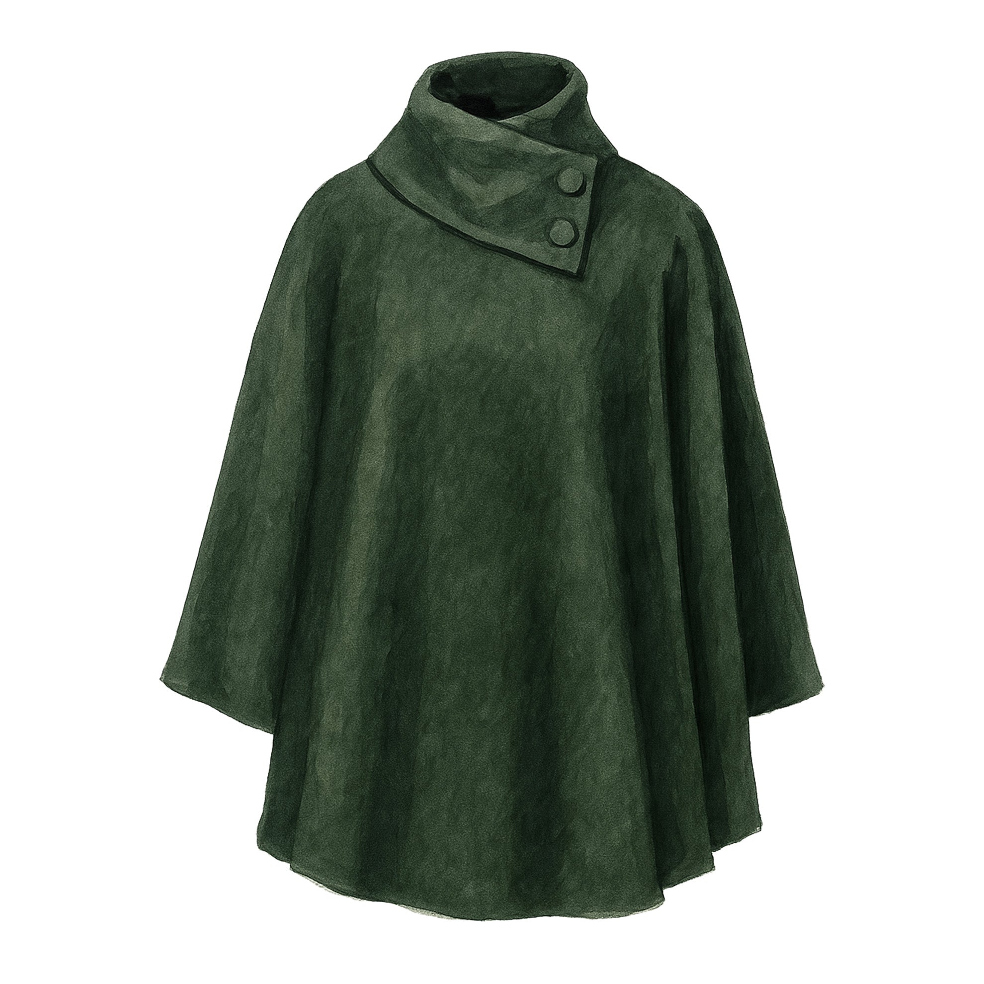 Killarney Wool PonchoGreen