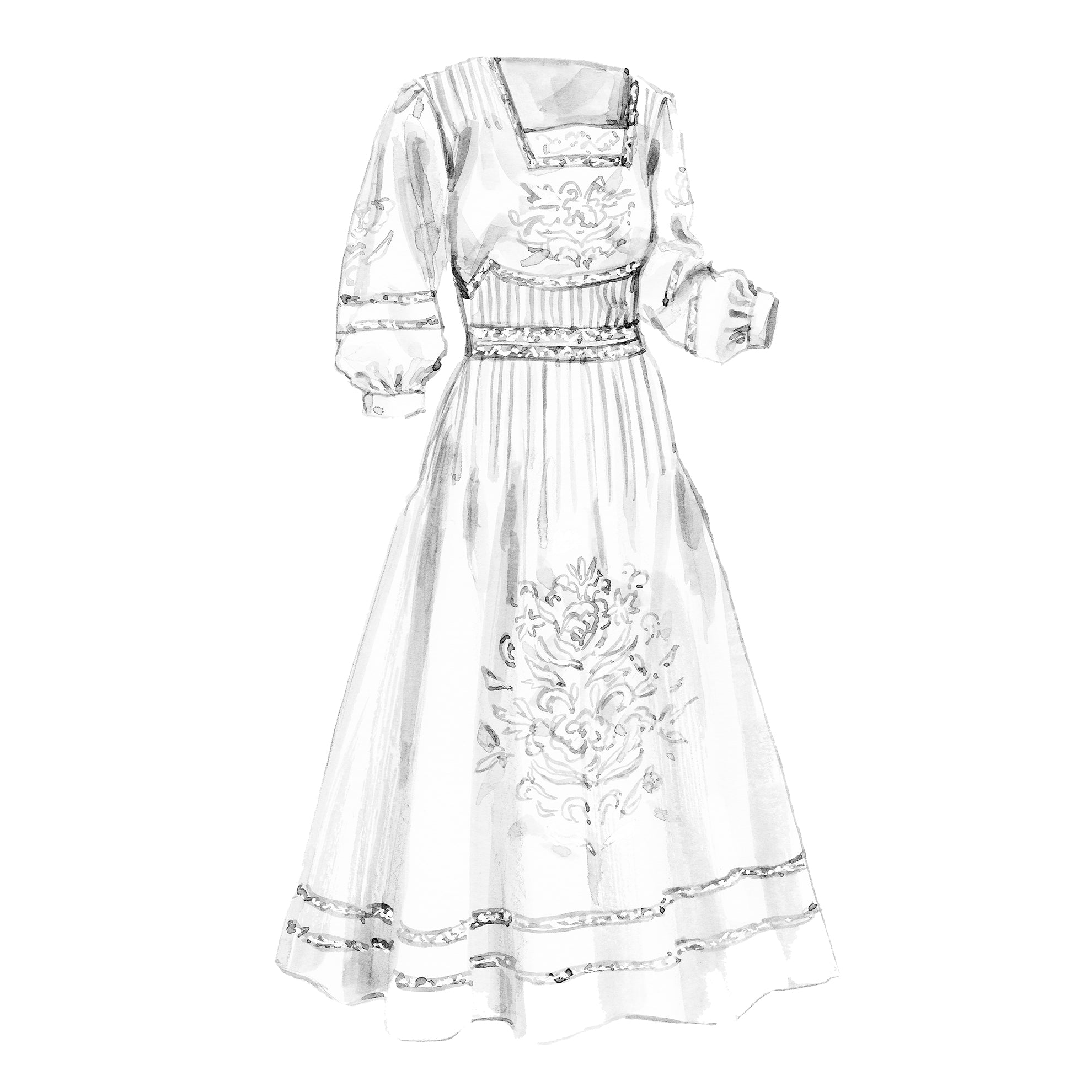 Lady Meux’s Lawn DressWhite