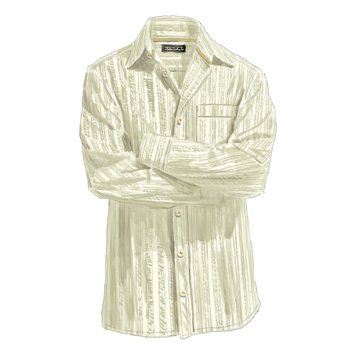 LS Let It Breathe Seersucker Shirt - The J. Peterman Company