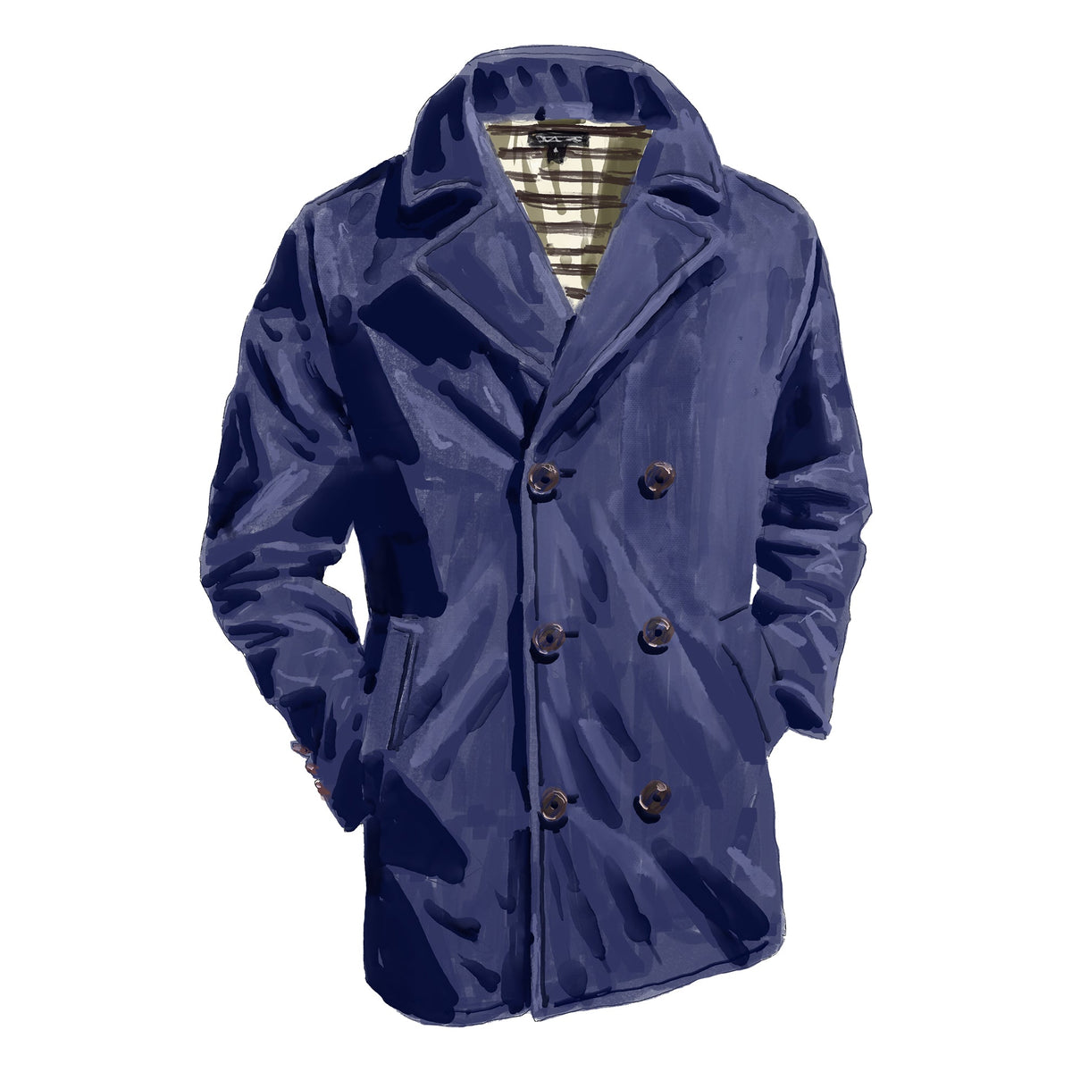 Lightweight Peacoat The J. Peterman Company