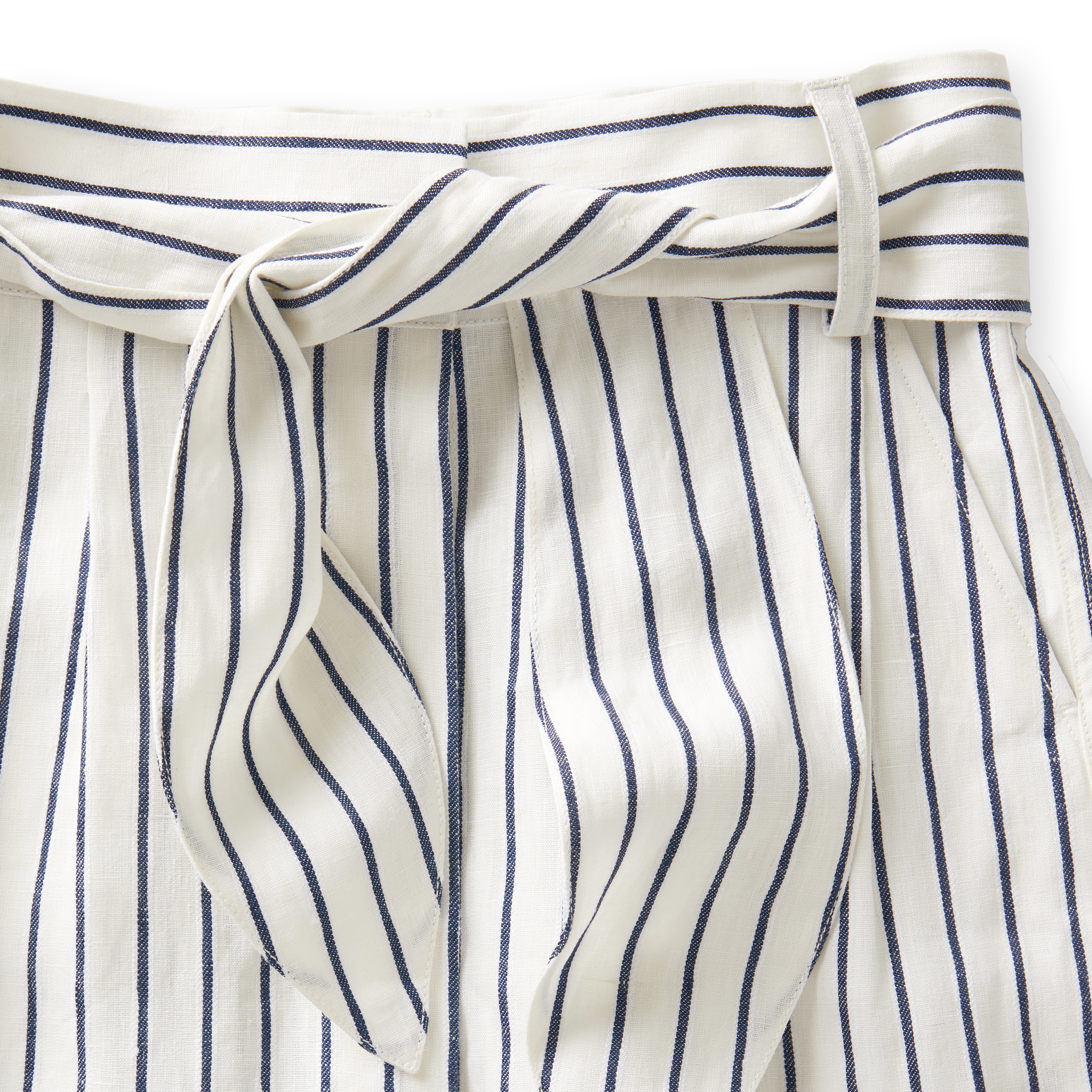 Navy Pinstripe