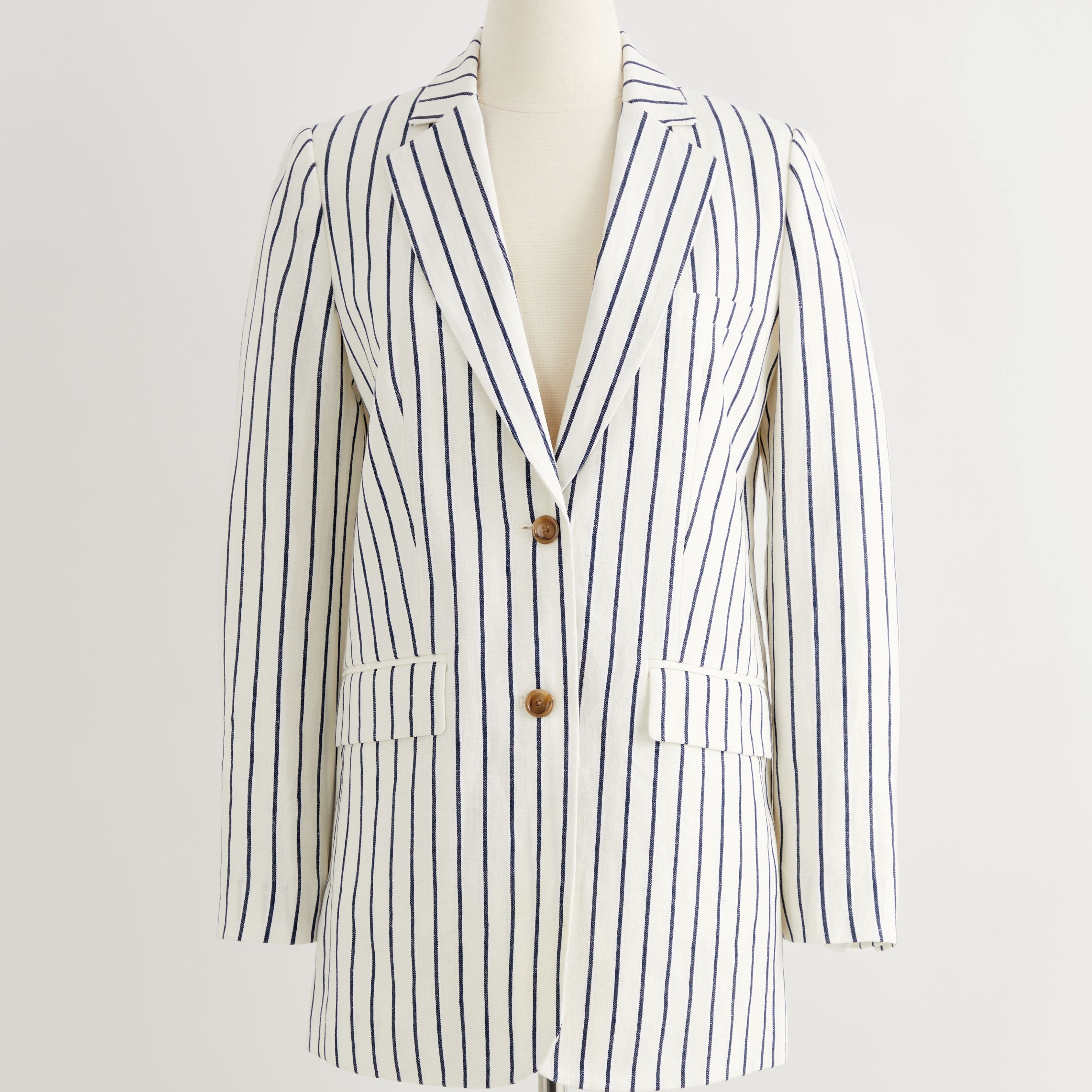 Navy Pinstripe