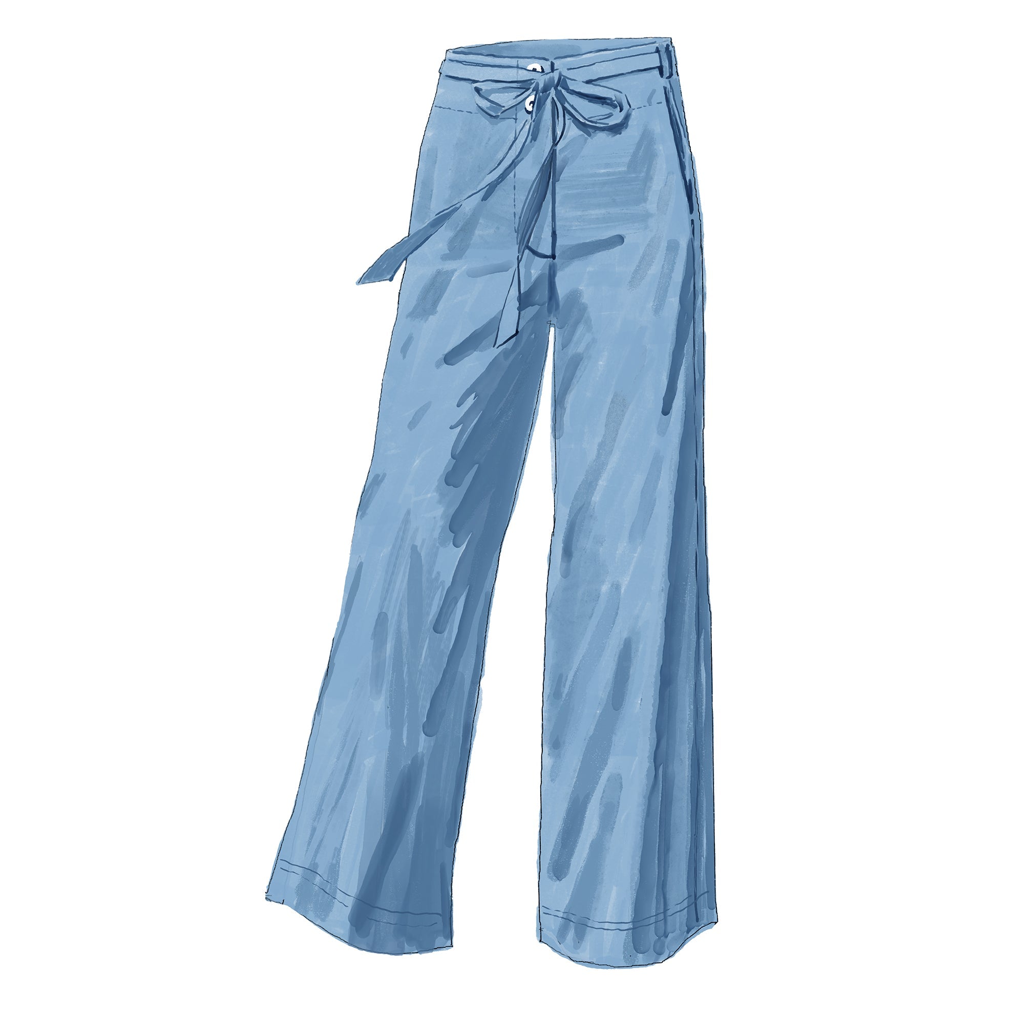 Linen Riviera PantsLight Blue