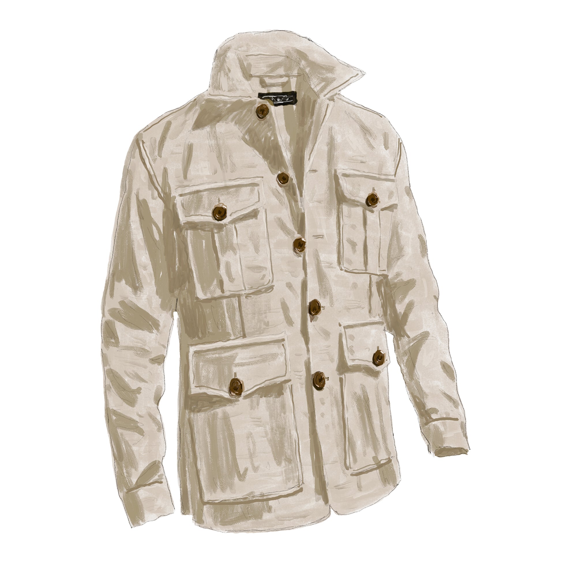 Linen Safari JacketKhaki