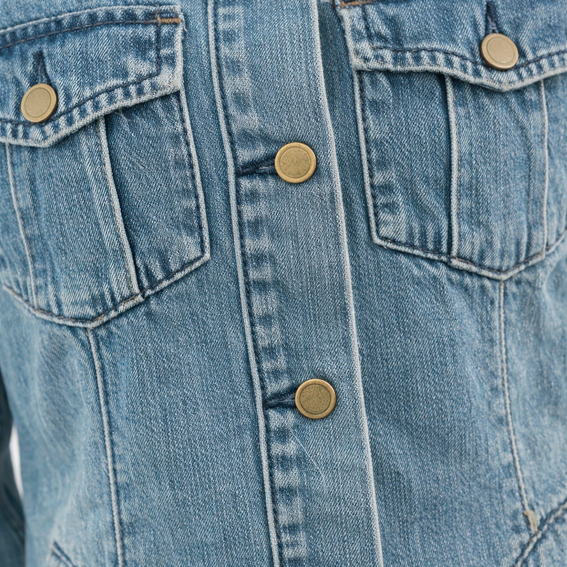 Long Denim JacketIndigo