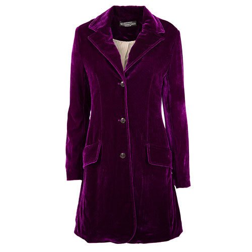 Long Velvet BlazerDeep Purple