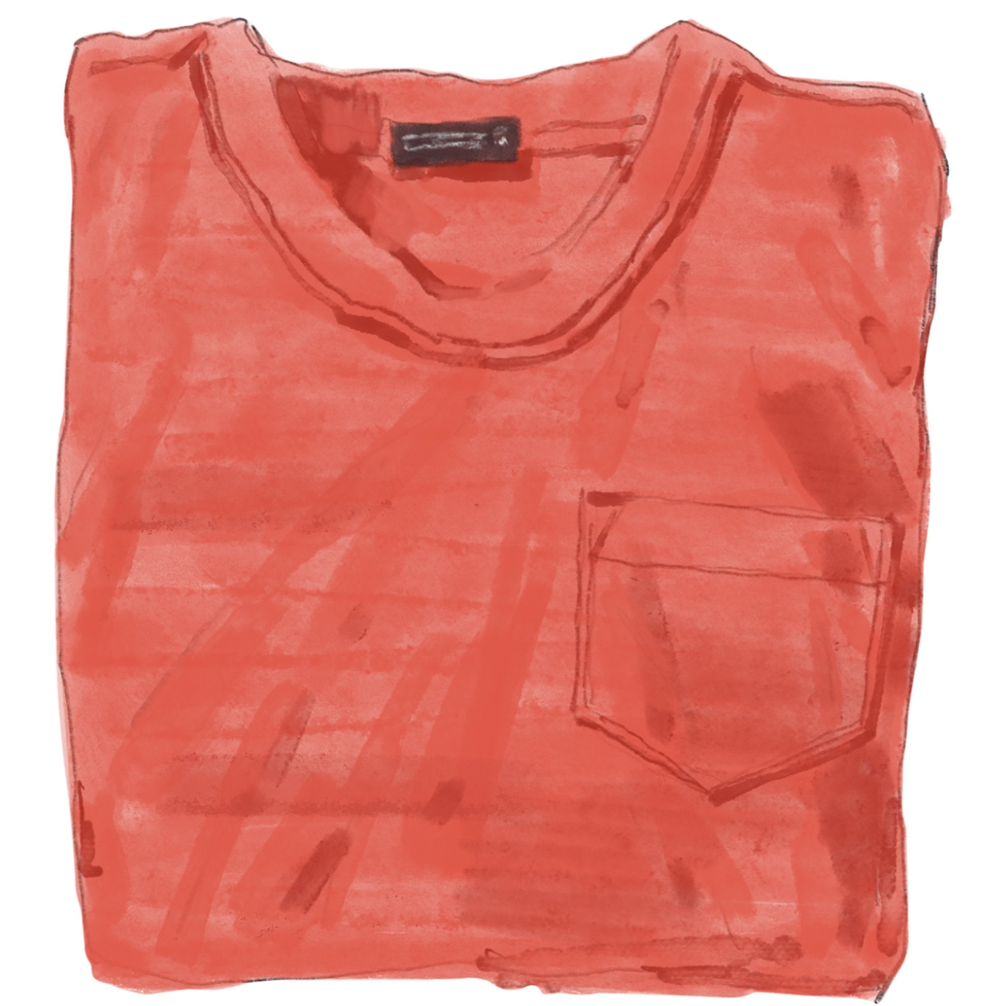 L/S Vintage TeeLight Orange