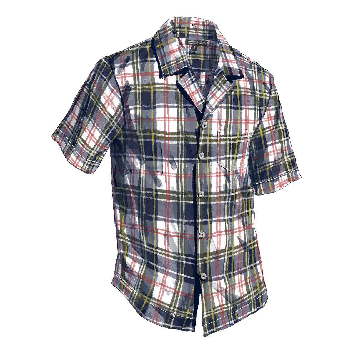 Madras Camp Shirt - The J. Peterman Company, image size:1200x1200