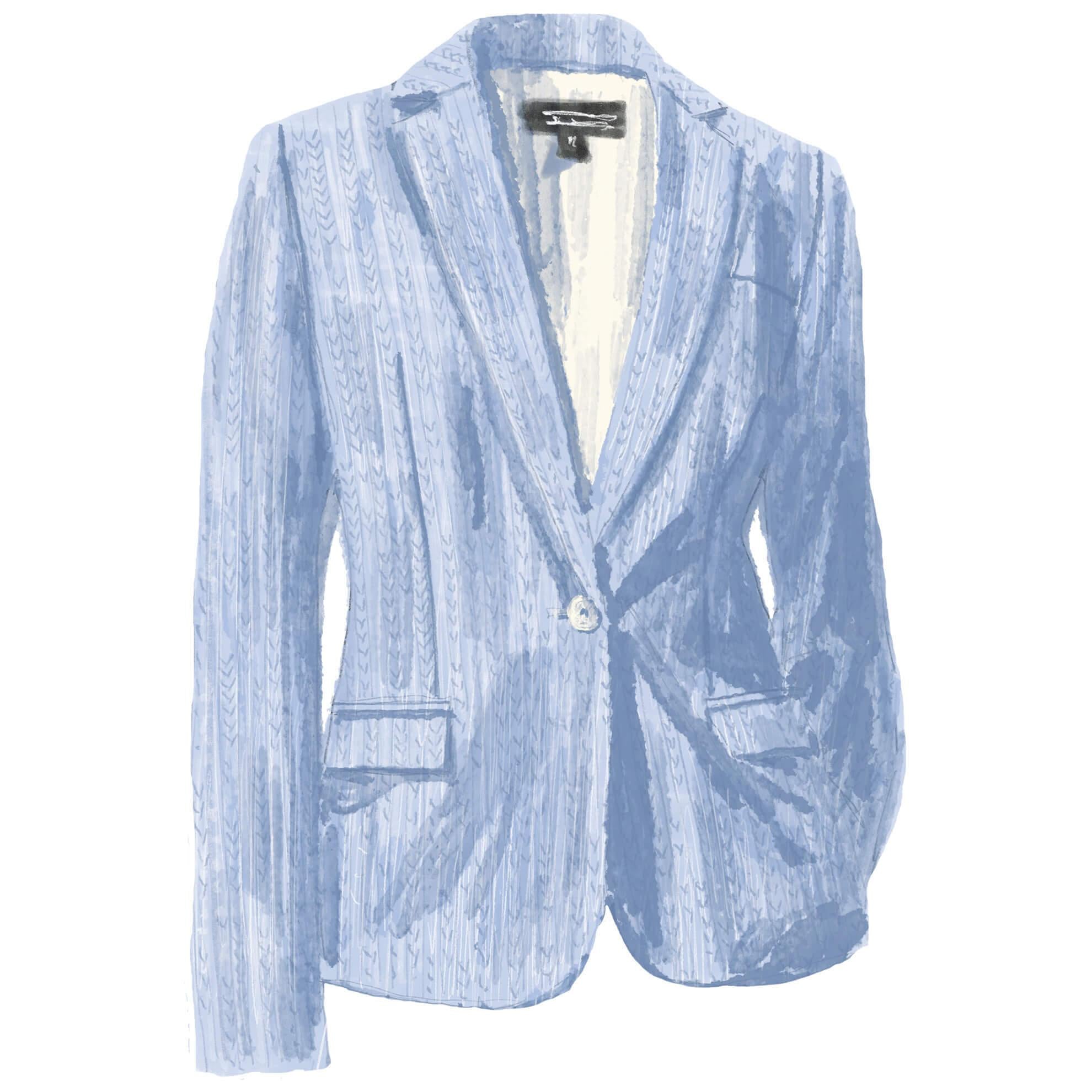 Martinique Linen BlazerMartinique Blue