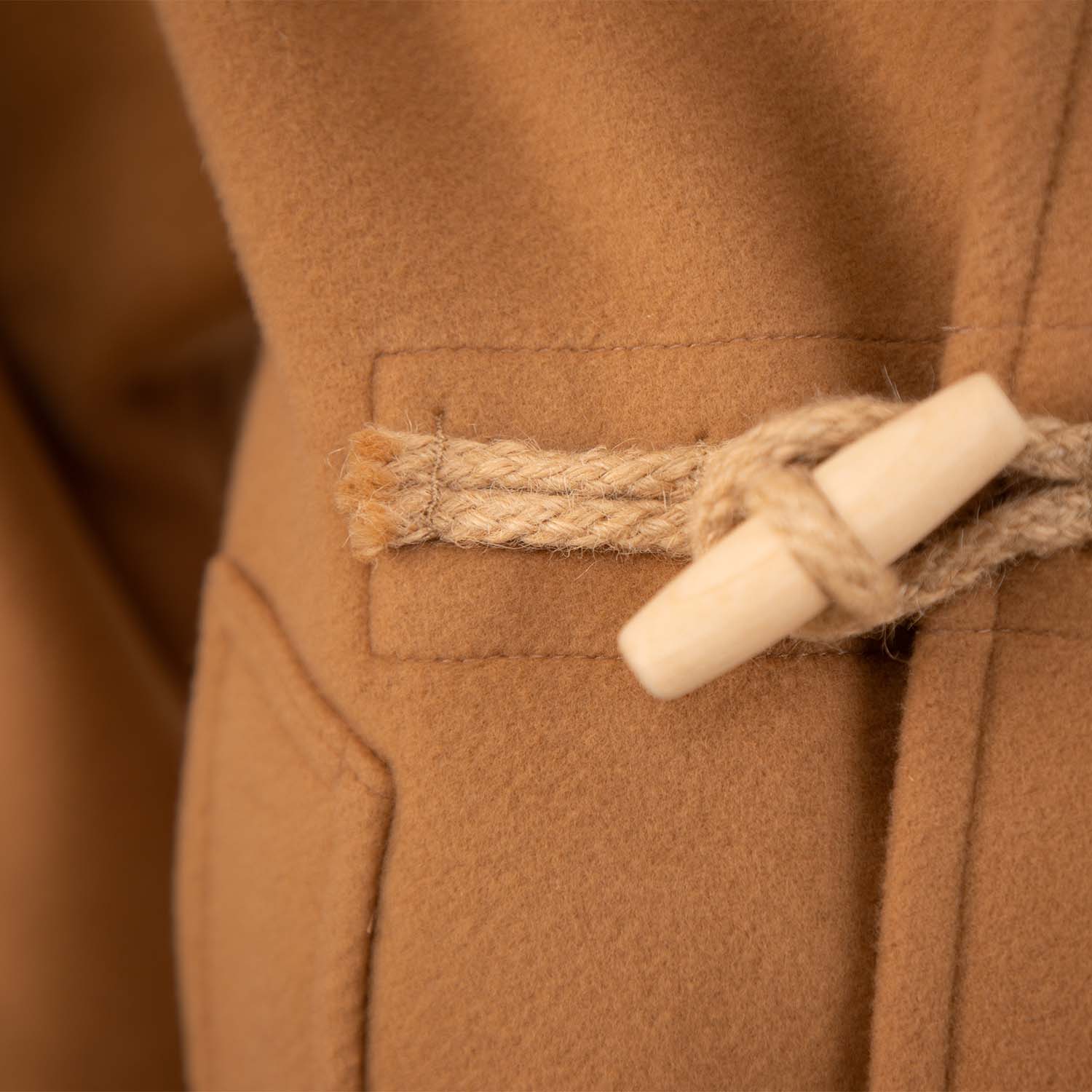 Men's British Wool Duffle CoatCamel