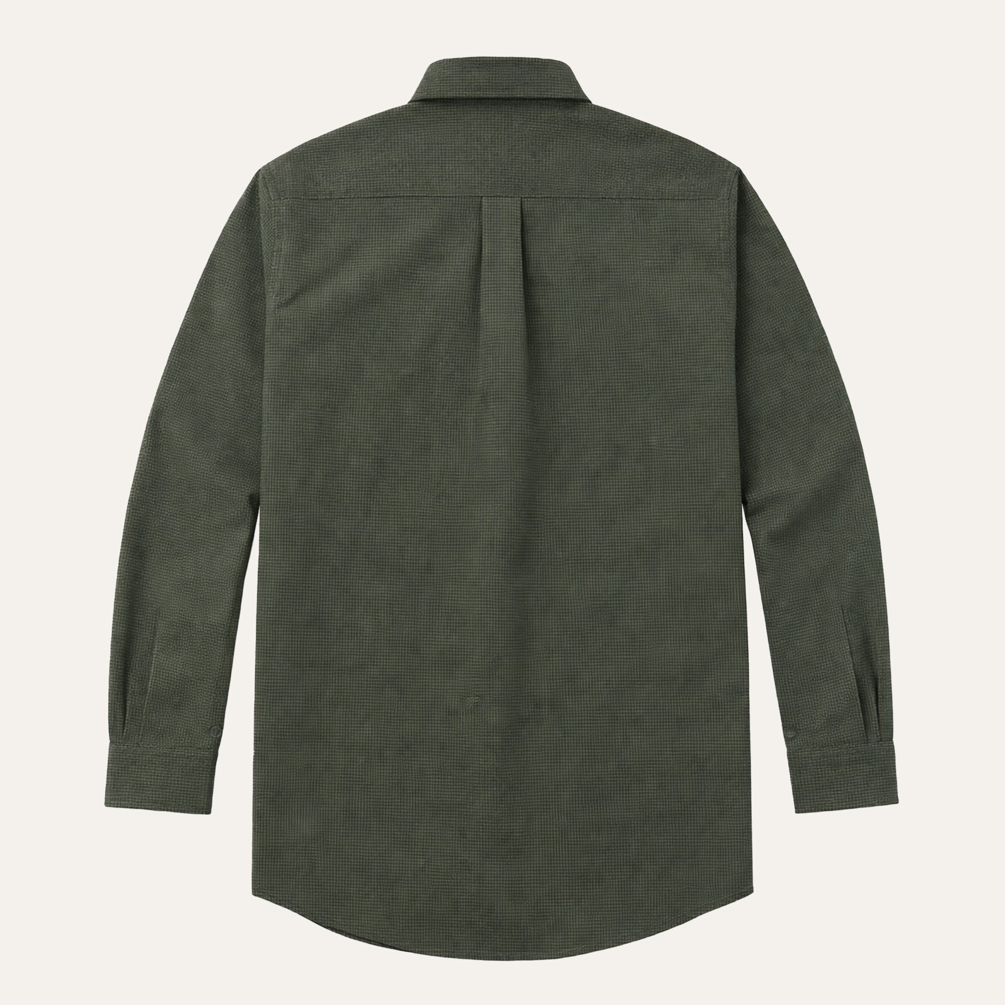 Micro Houndstooth Flannel ShirtGreen