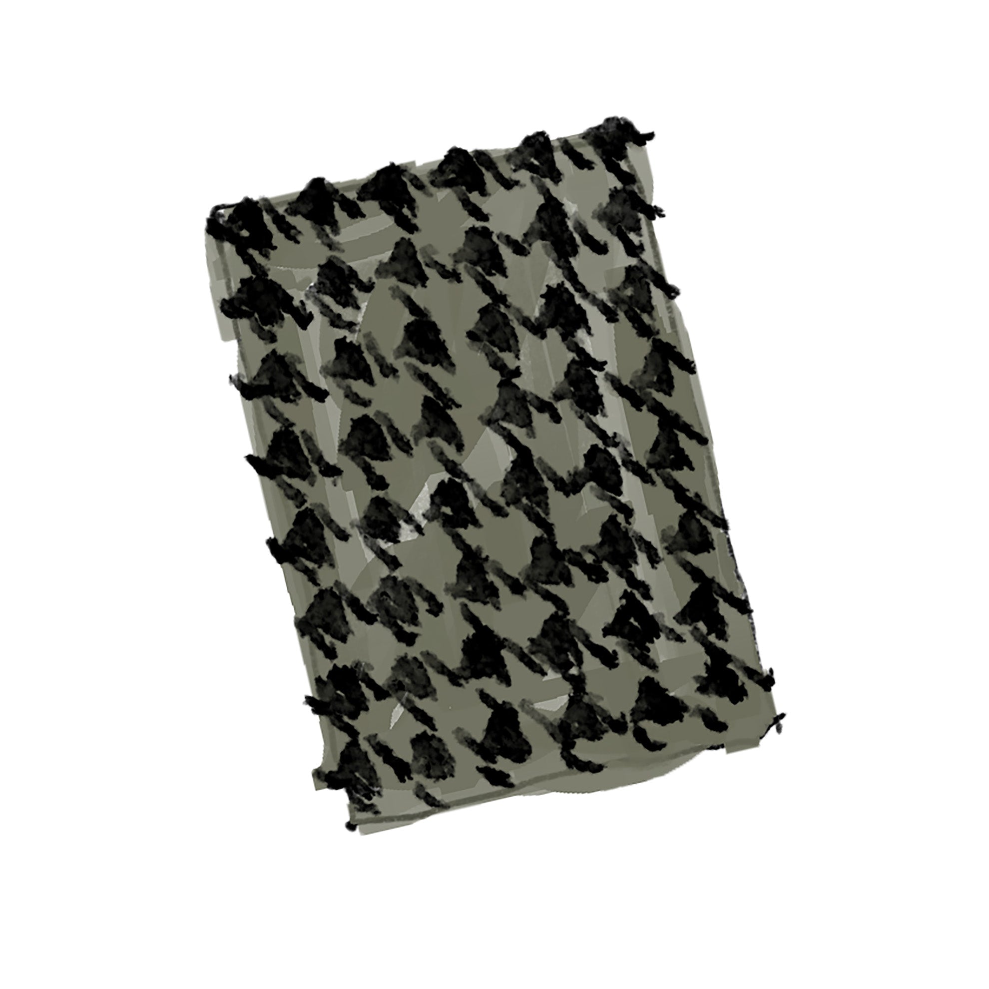 Micro Houndstooth Flannel ShirtNavy