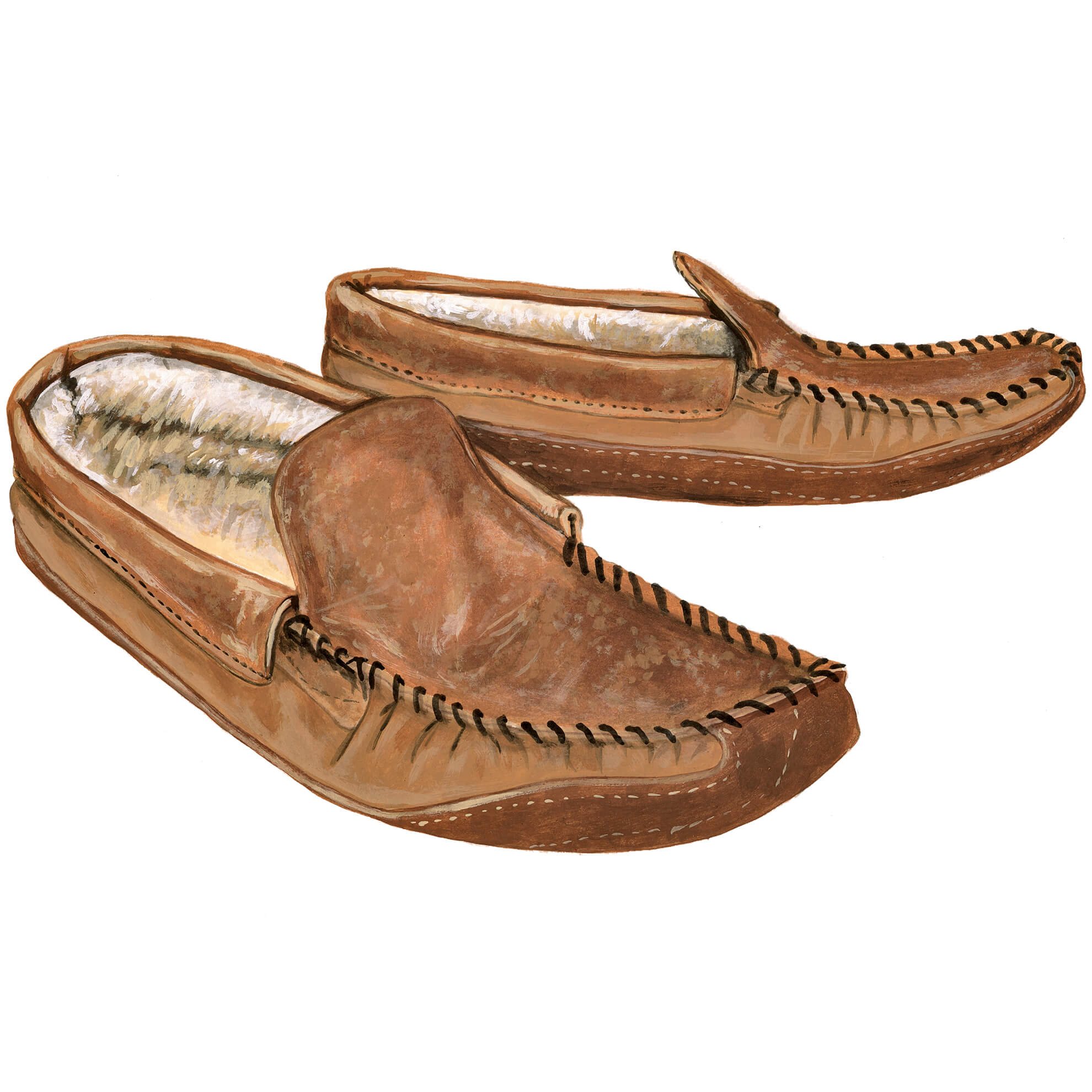 Moccasin SlippersTan