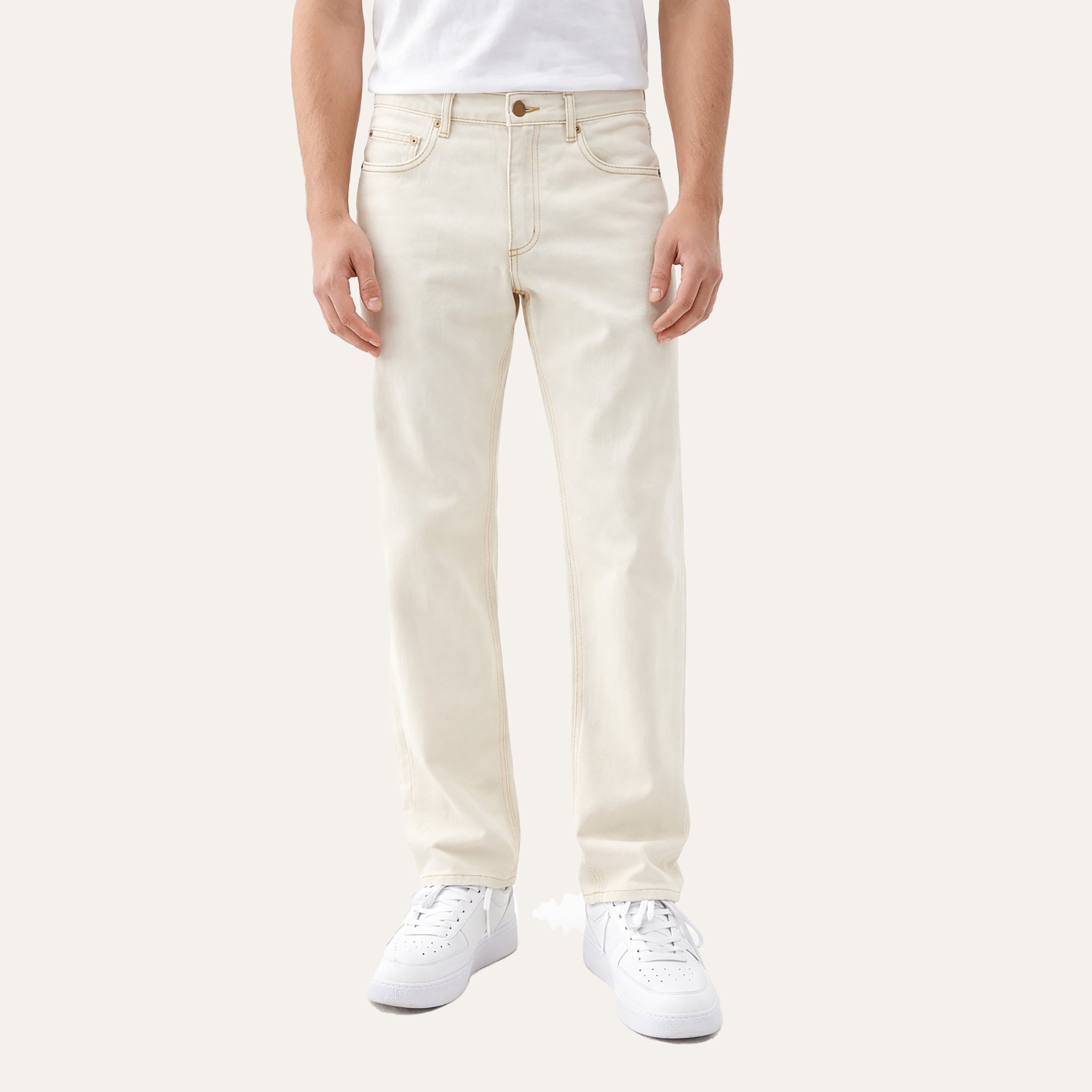 パンツ ENDS AND MEANS 5 Pockets Denim Natural Natural 5-Pocket Denim Jean - The J. Peterman Company
