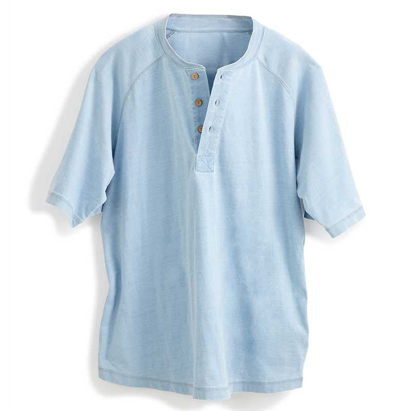 Oarsman Indigo HenleyLight Indigo